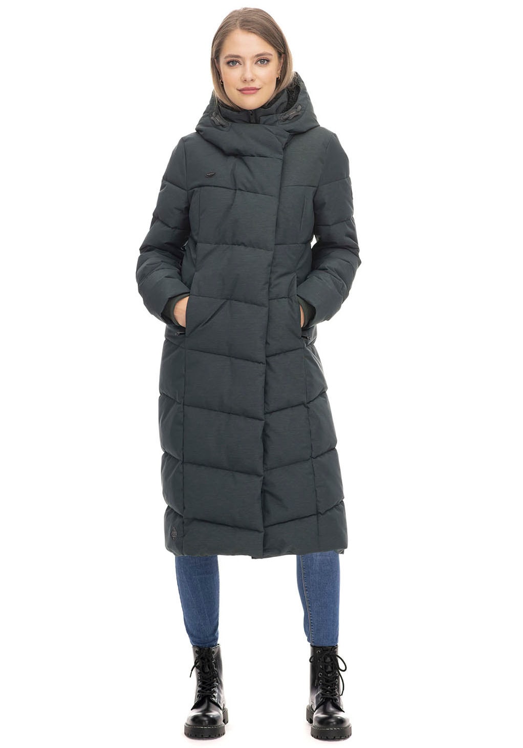 Ragwear Steppjacke »PAVLA LONG« su Kapuze