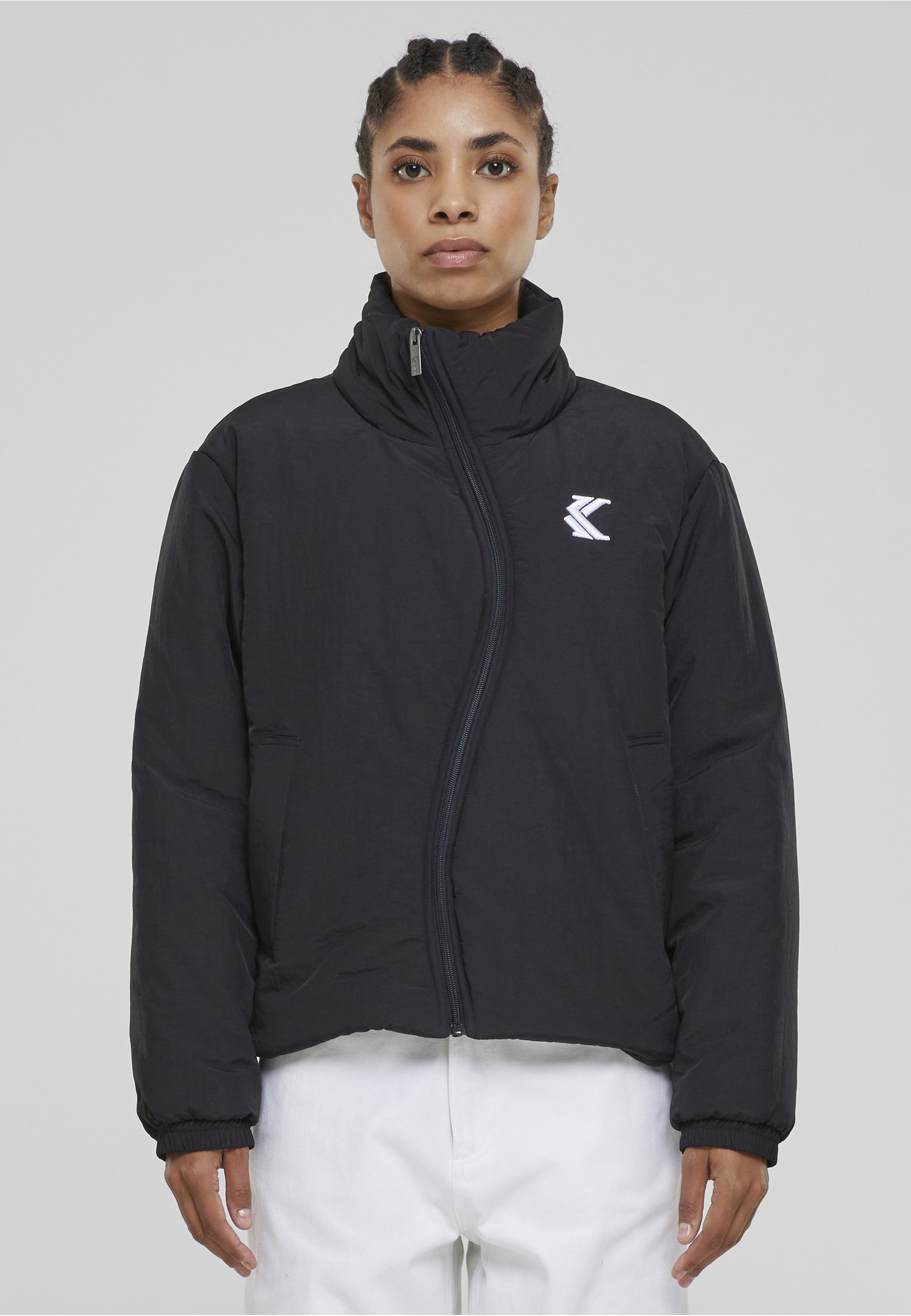 Karl Kani Winterjacke »Karl Kani Damen KW233-051-3 KK OG Wavy Puffer Jacket« 1 Stk. tlg. ohne Kapuze