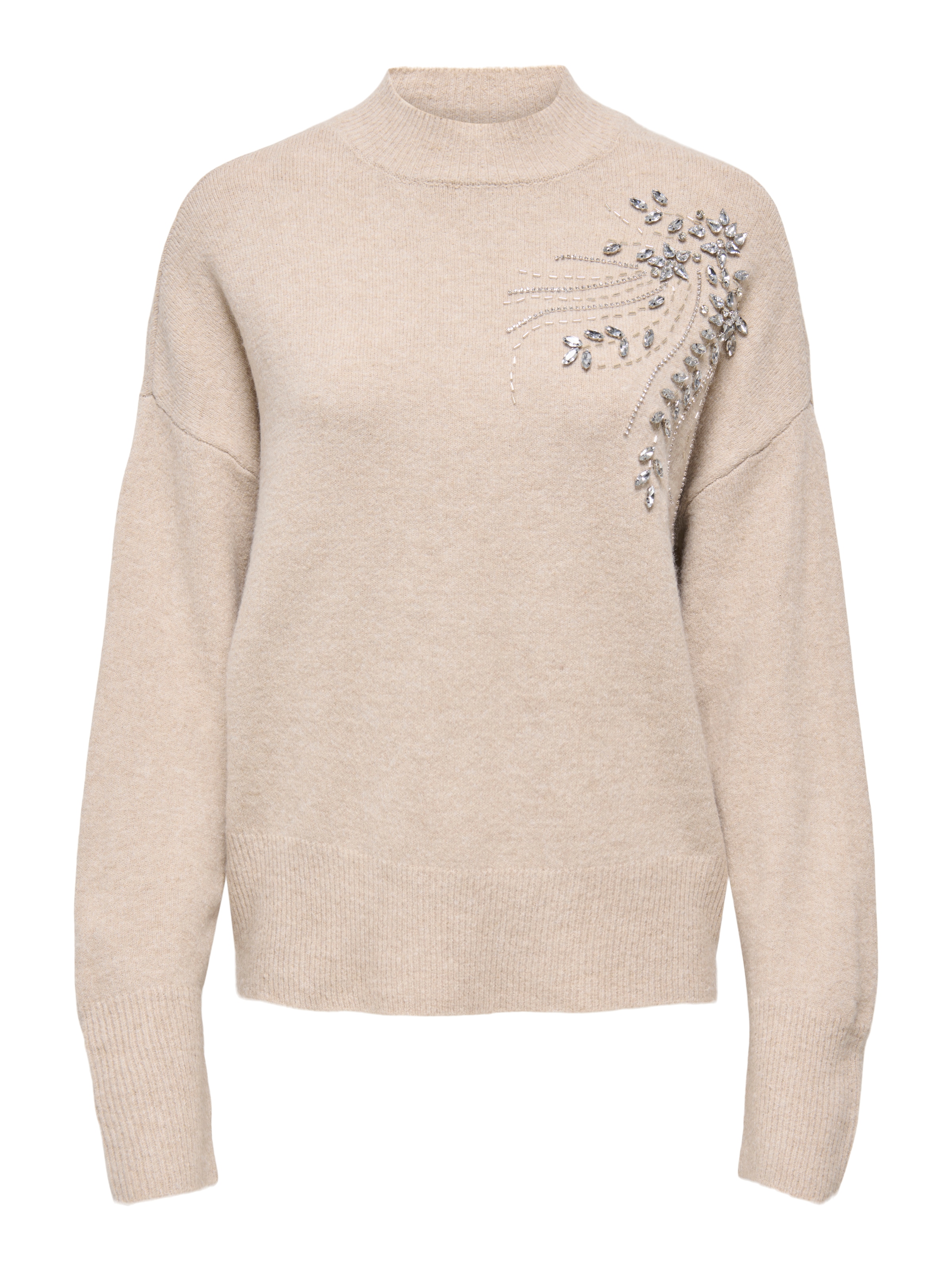 ONLY Strickpullover »ONLRIVA LS HIGH NECK EMB PULLOVER EX KNT«