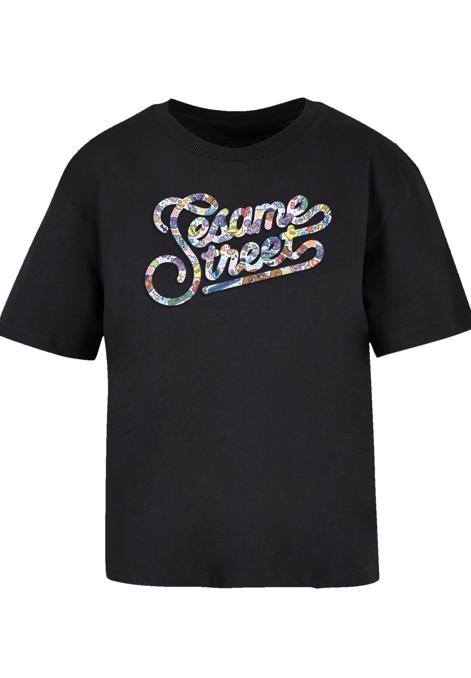F4NT4STIC T-Shirt »Sesamstraße Coloured lettering«, Premium Qualität, Weihnachts-Kollection