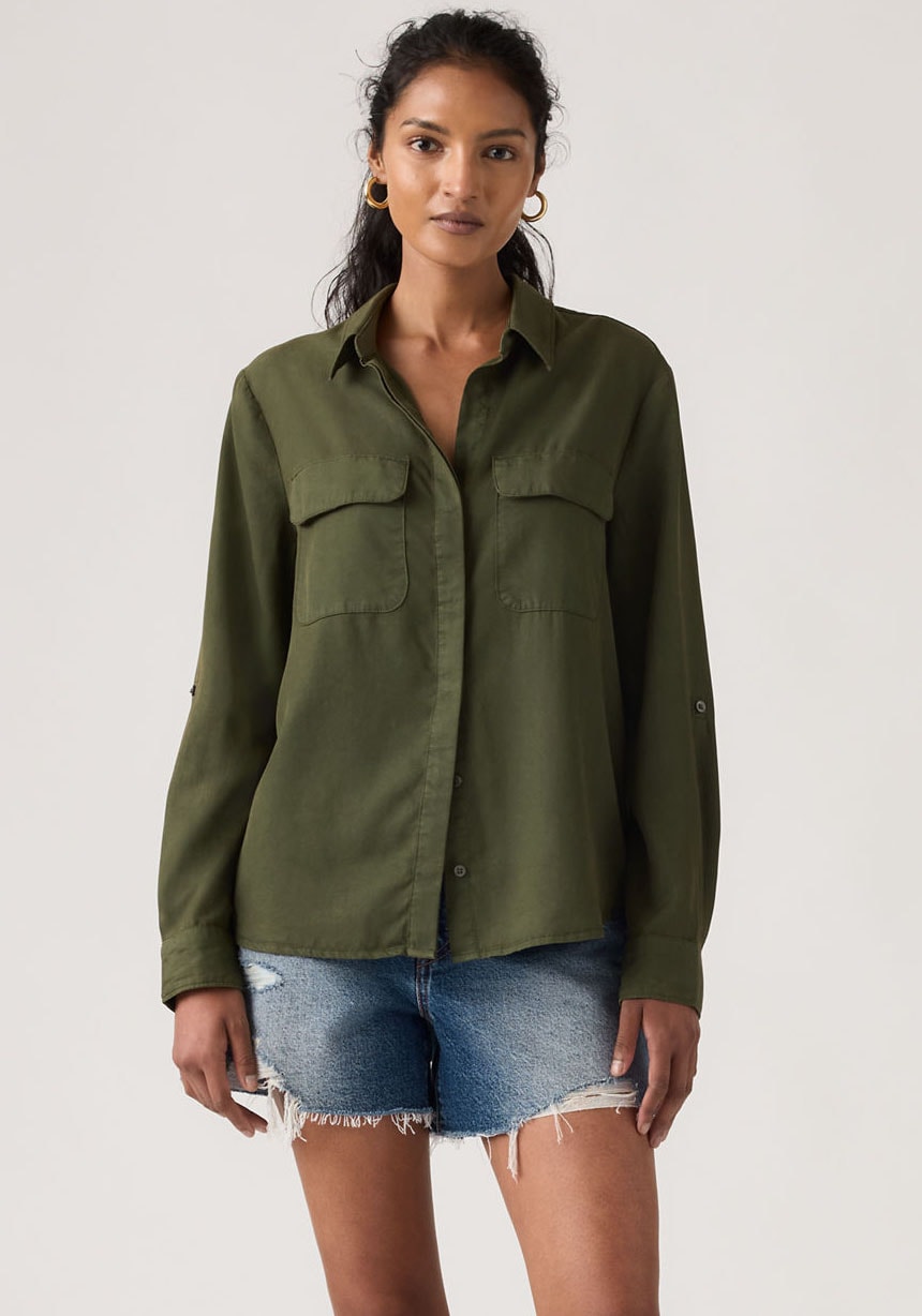 Levis Hemdbluse Krempelärmel mit Riegel günstig online kaufen