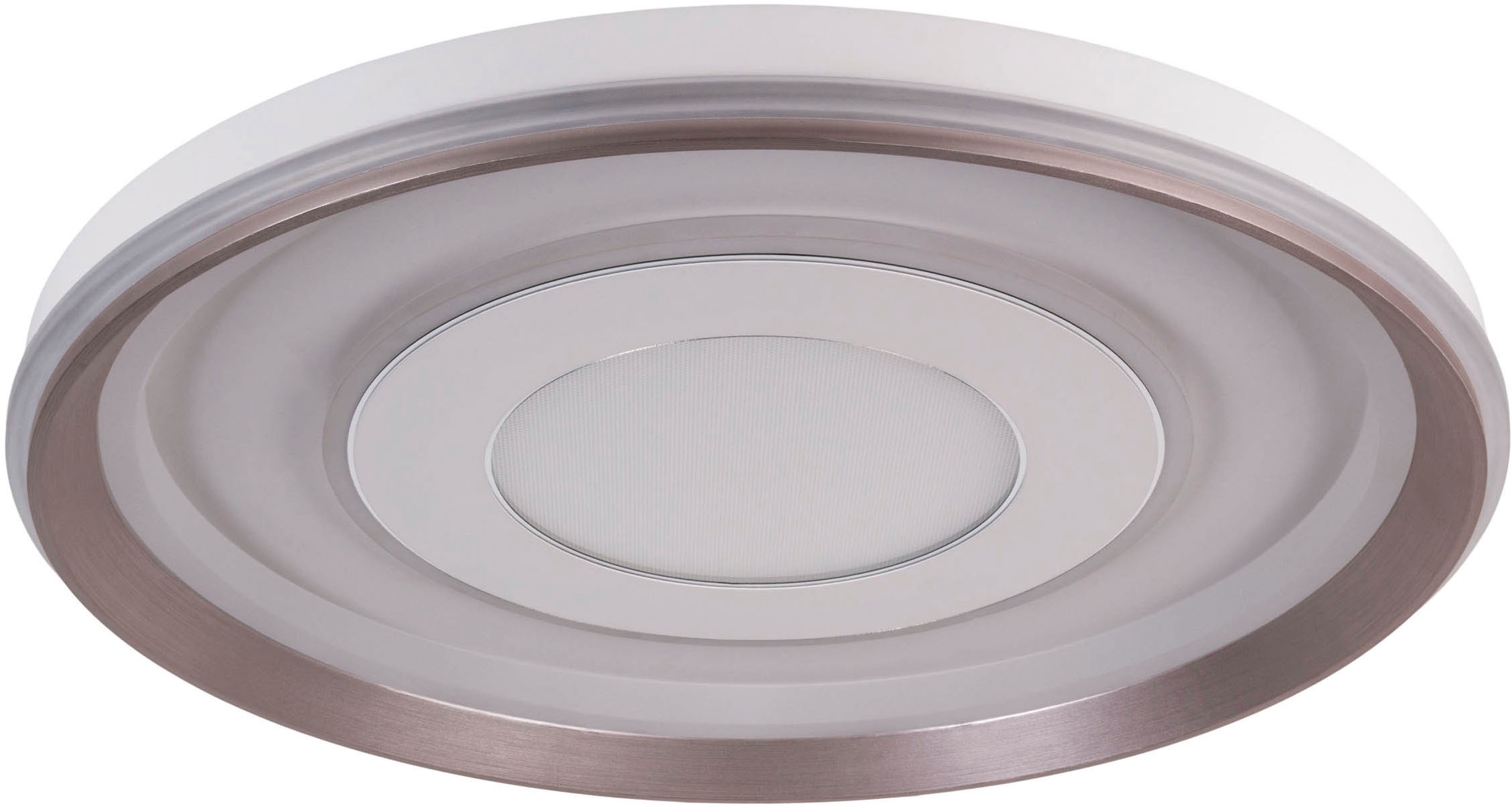 näve LED Deckenleuchte »Doira«, 1 flammig, Leuchtmittel LED-Modul | LED wechselbar, weiß/silber, dimmbar per Fernbedienung (inkl), CCT, Memory, Nachtlicht