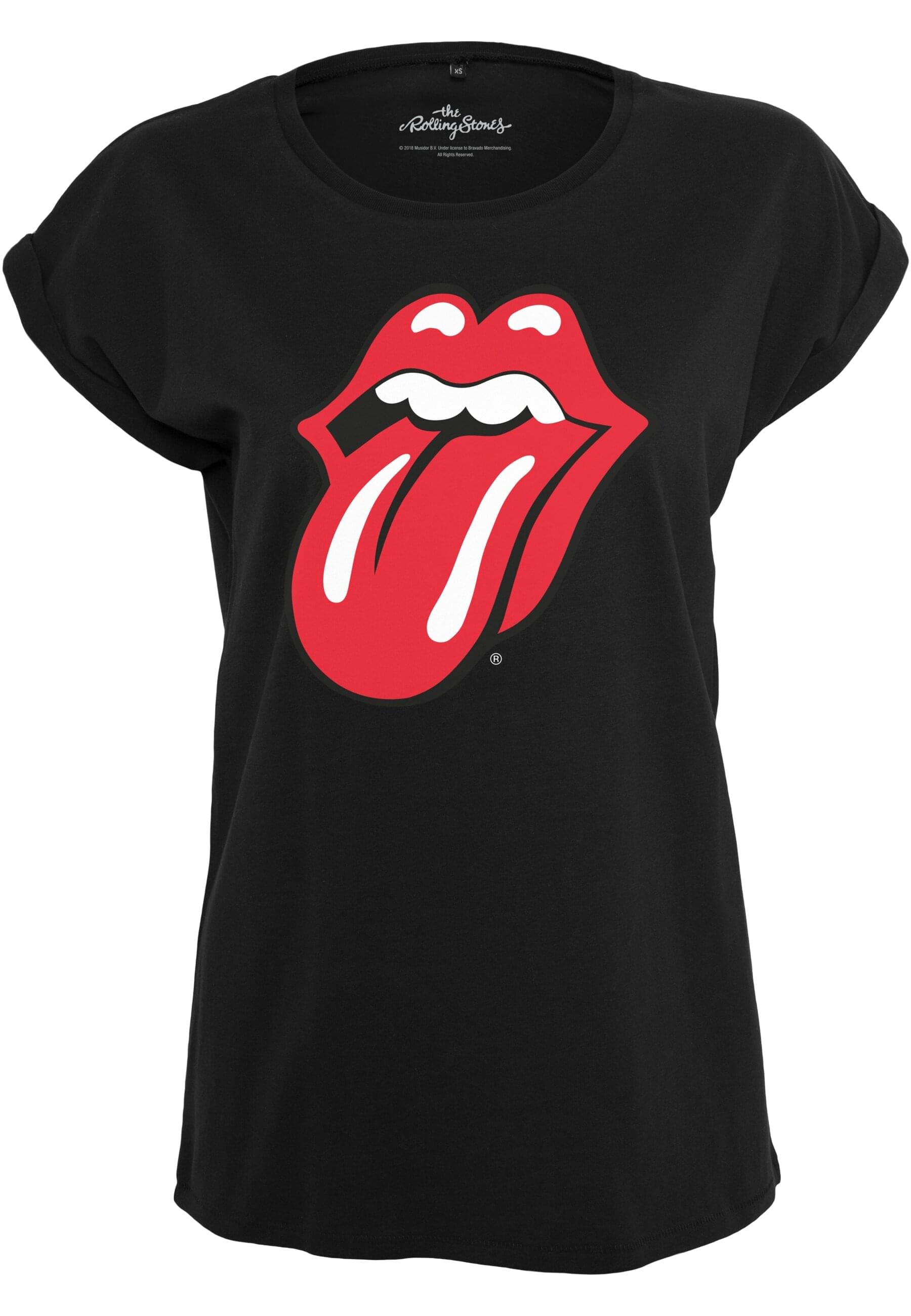 Merchcode Kurzarmshirt "Merchcode Damen Ladies Rolling Stones Tongue Tee" 1 günstig online kaufen