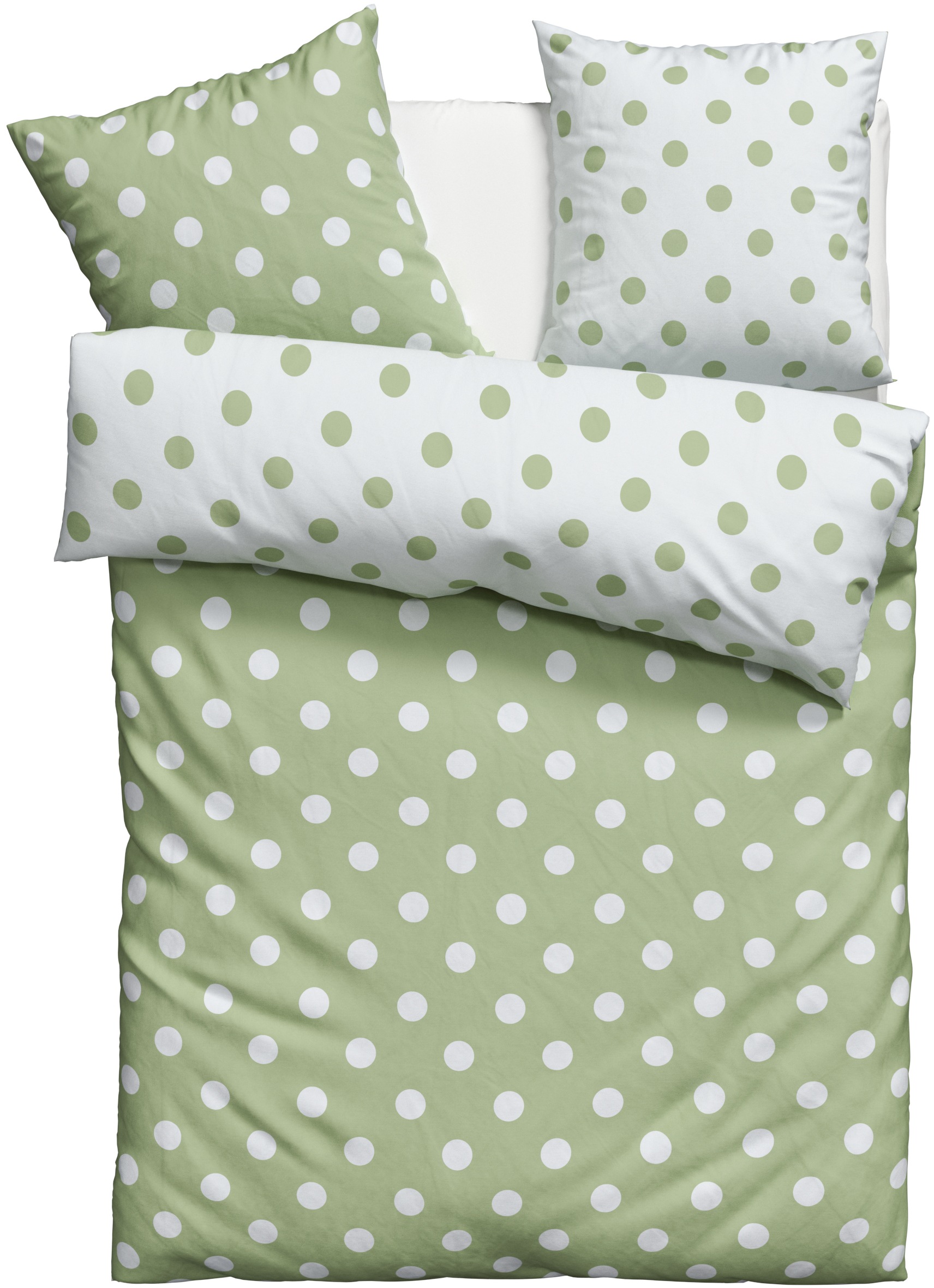 OTTO home Wendebettwäsche "Dots" 2 Stk. tlg. ab Größe 135x200 cm, aus recyc günstig online kaufen