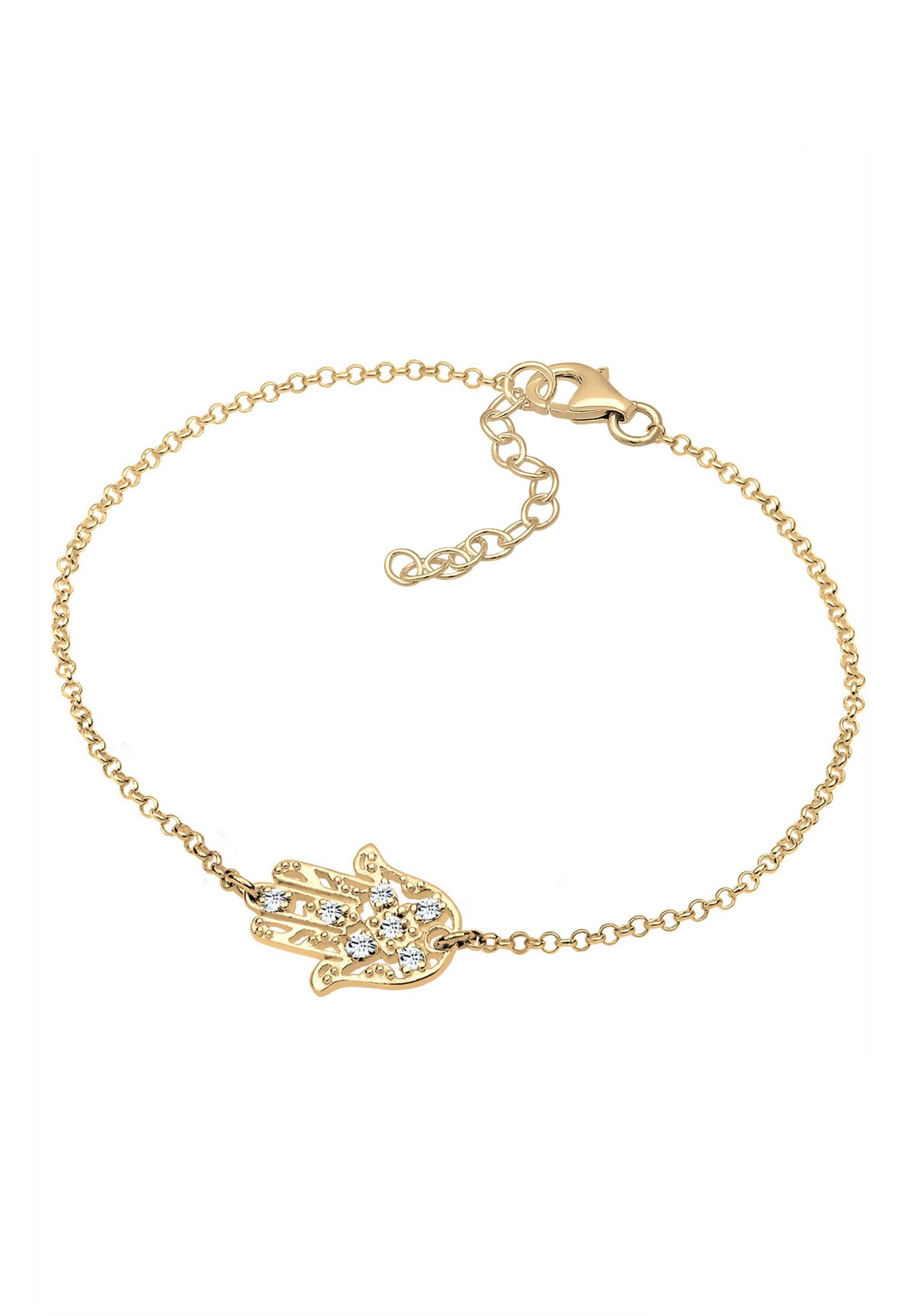 Elli Armband »Hamsa Hand der Fatima Kristalle 925 Silber«