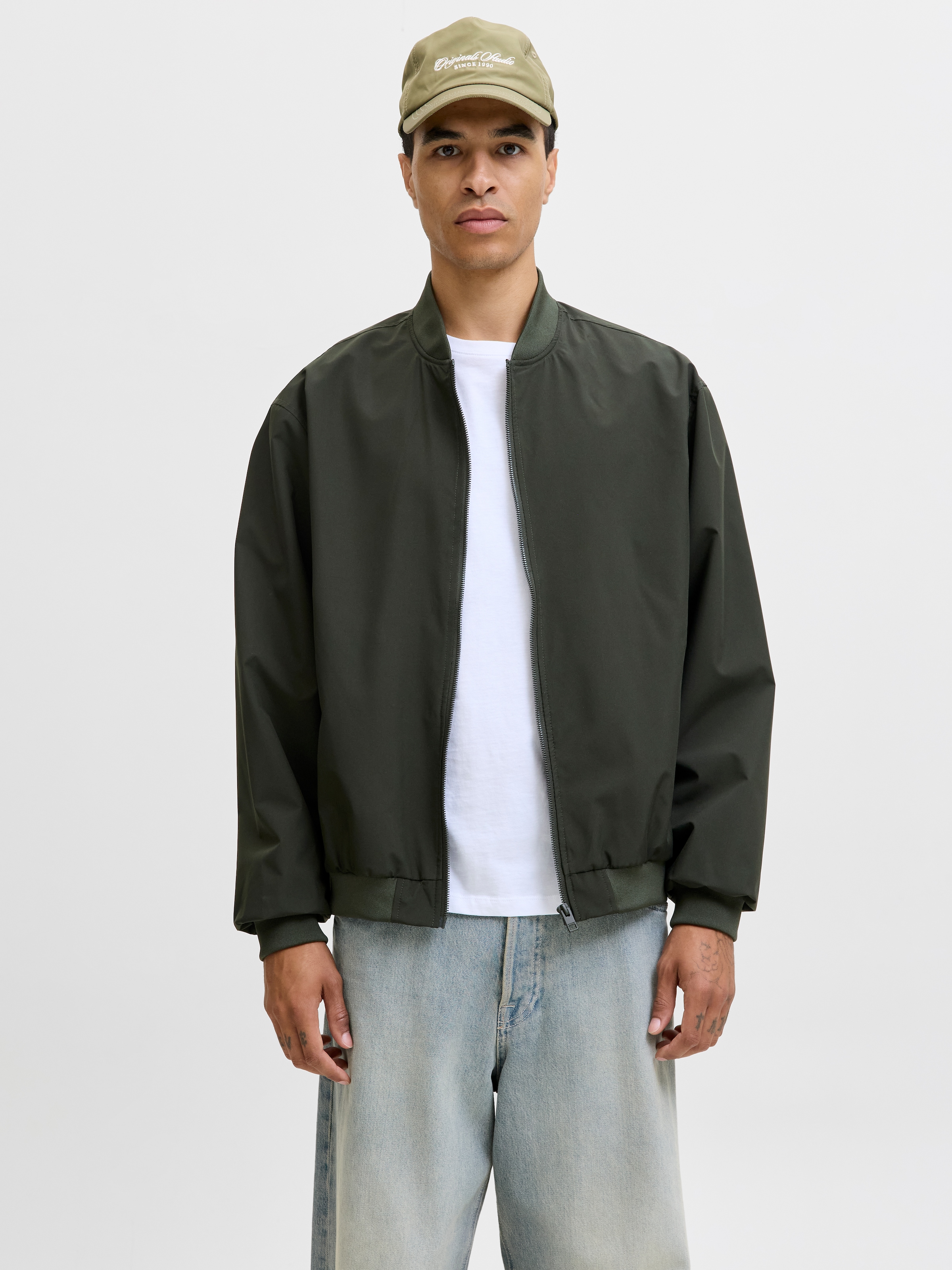 Jack & Jones Bomberjacke »JJECHARGE BOMBER JACKET NOOS«, ohne Kapuze, mit Rippbündchen