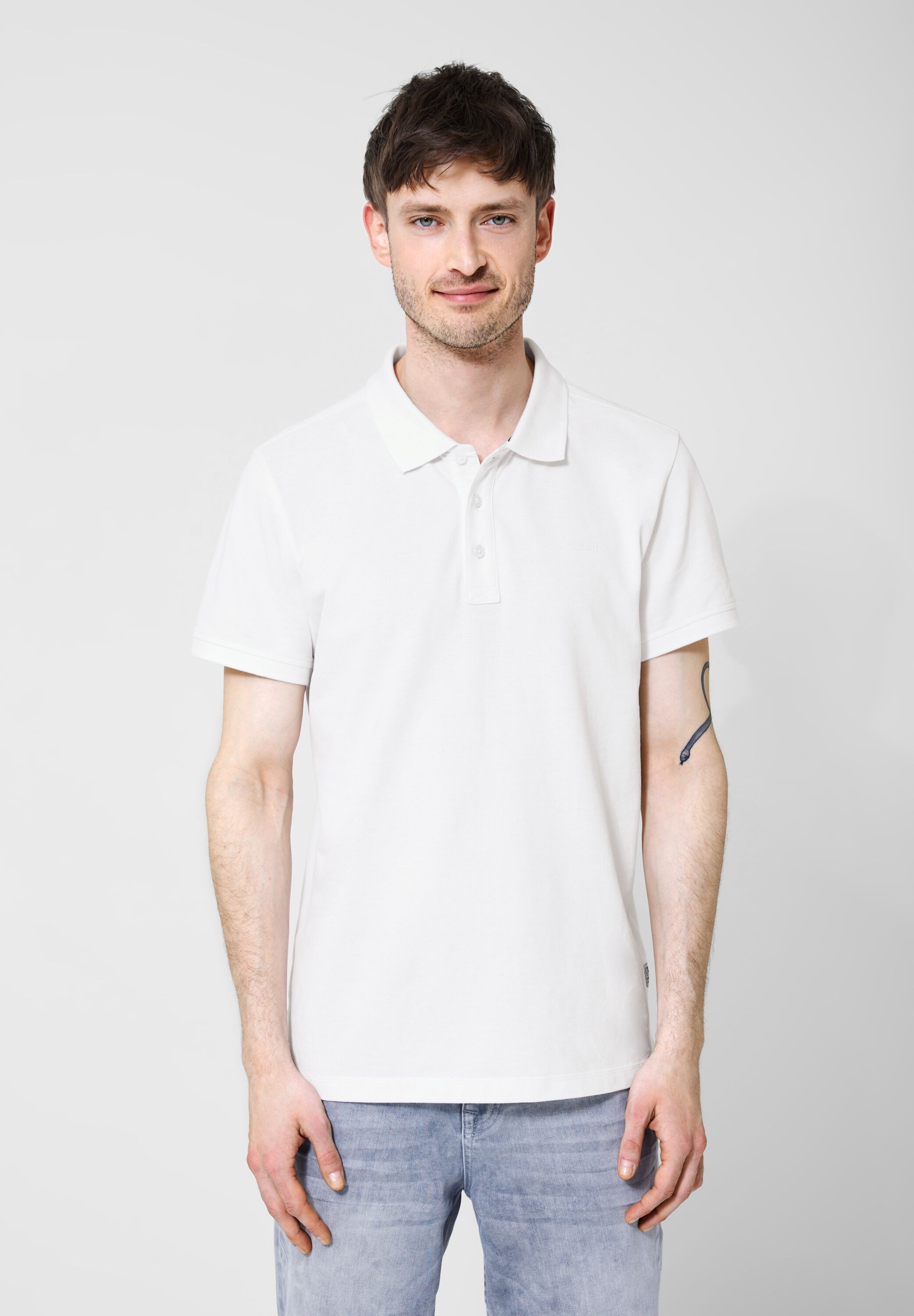 STREET ONE MEN Poloshirt, in Unifarbe