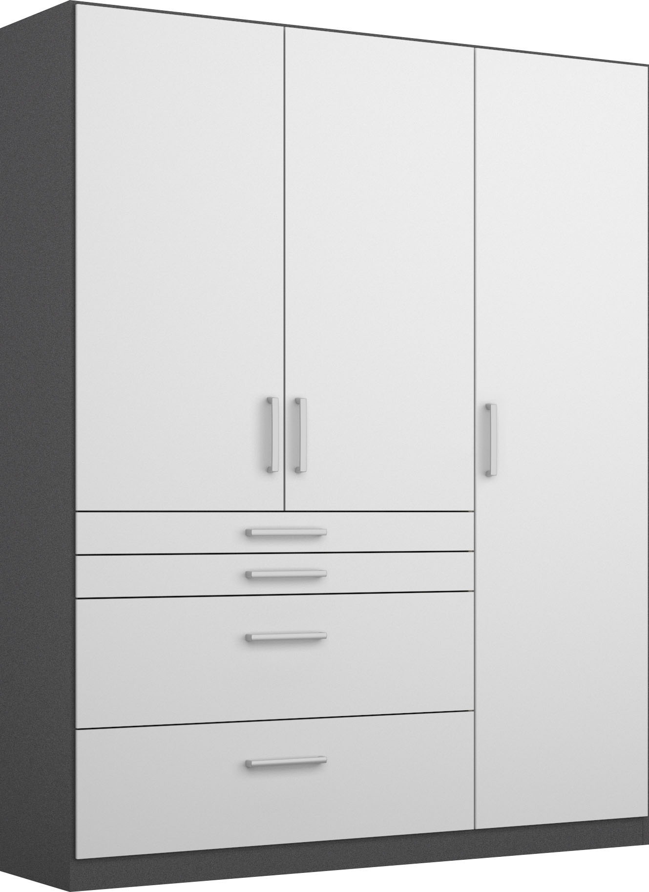 rauch Drehtürenschrank "Kleiderschrank Schrank Garderobe Garderobenschrank HOMBURG" mit viel Stauraum, oberer Schubkasten mit Einteilung MADE IN GERMANY