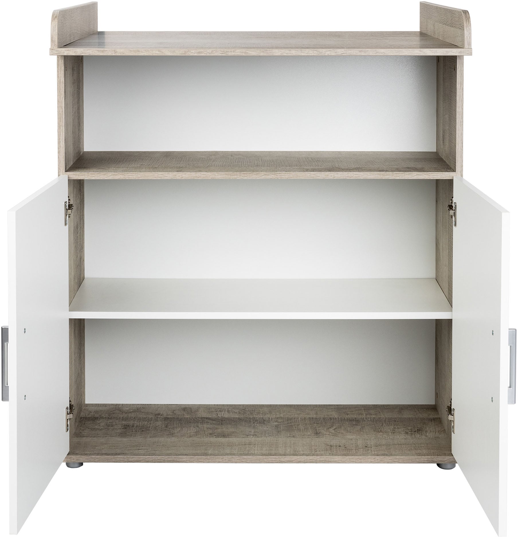 arthur berndt Babyzimmer-Komplettset »Jugendzimmer-Set »Kilian« 4-teilig«, (4 tlg.), Platinum Oak/ Weiß Nachbildung