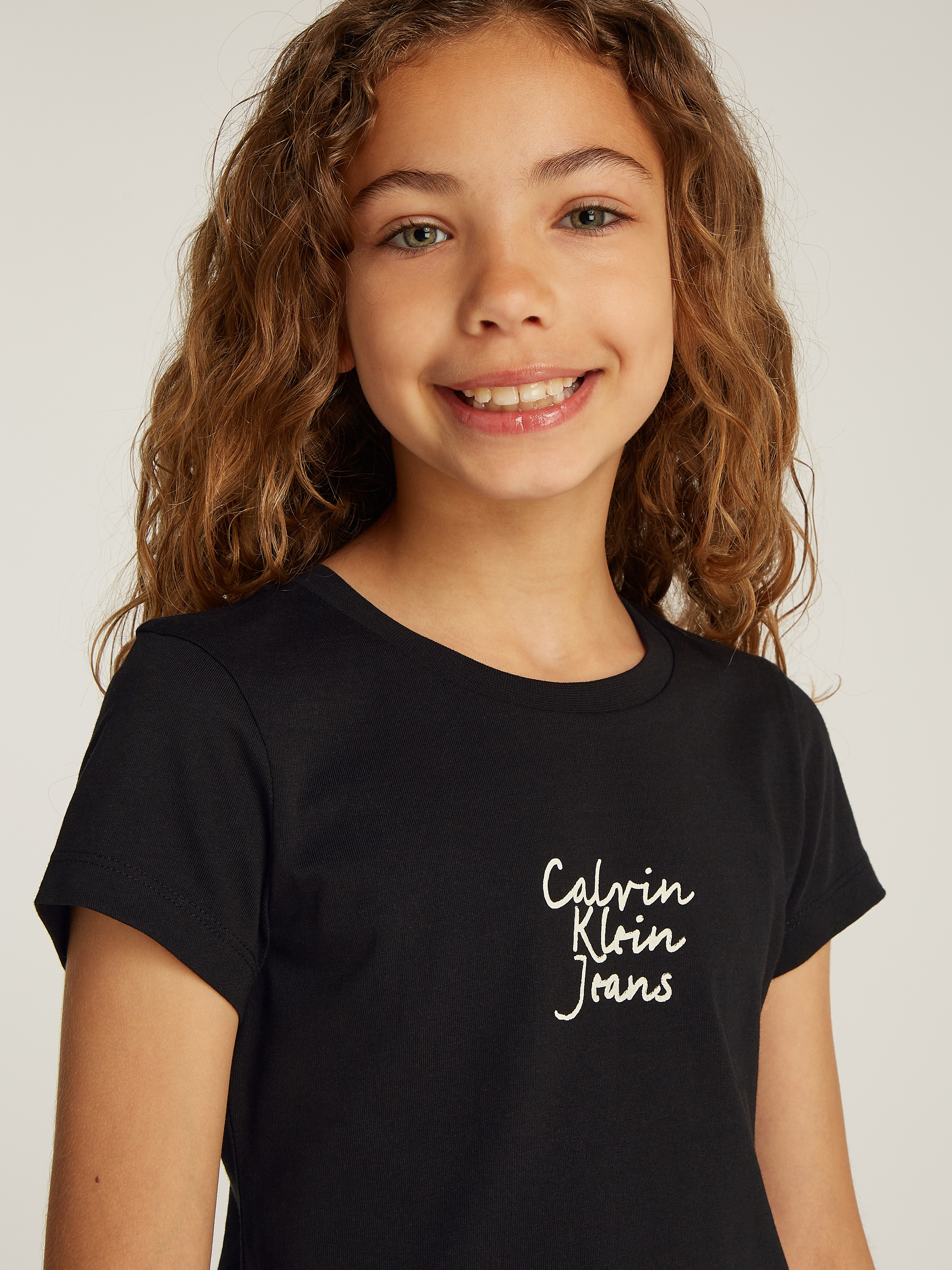 Calvin Klein Jeans Rundhalsshirt »HANDWRITING LOGO SS SLIM T-SHIRT«, für Kinder bis 16 Jahre mit Logoschriftzug
