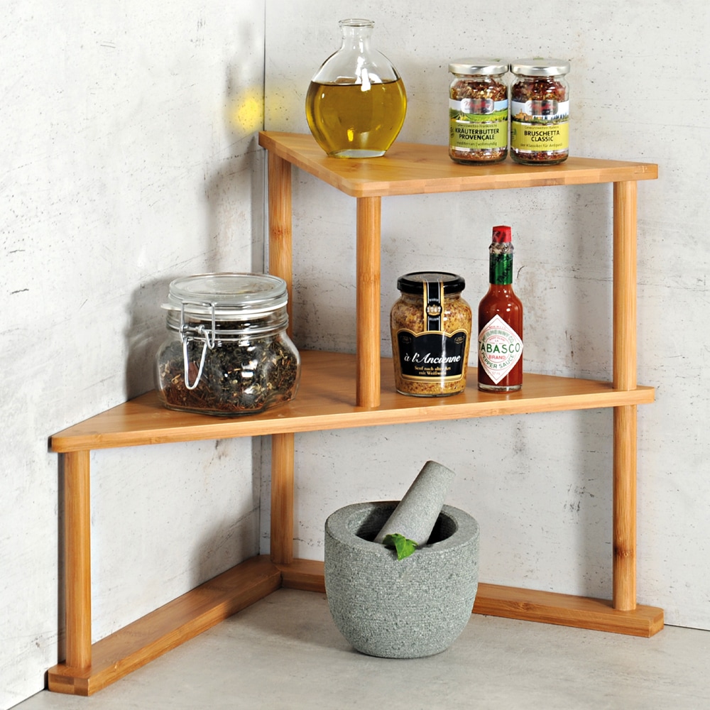 KESPER® Eckregal »Küchen-Eck-Regal, Bambus, FSC«, (1 St.)