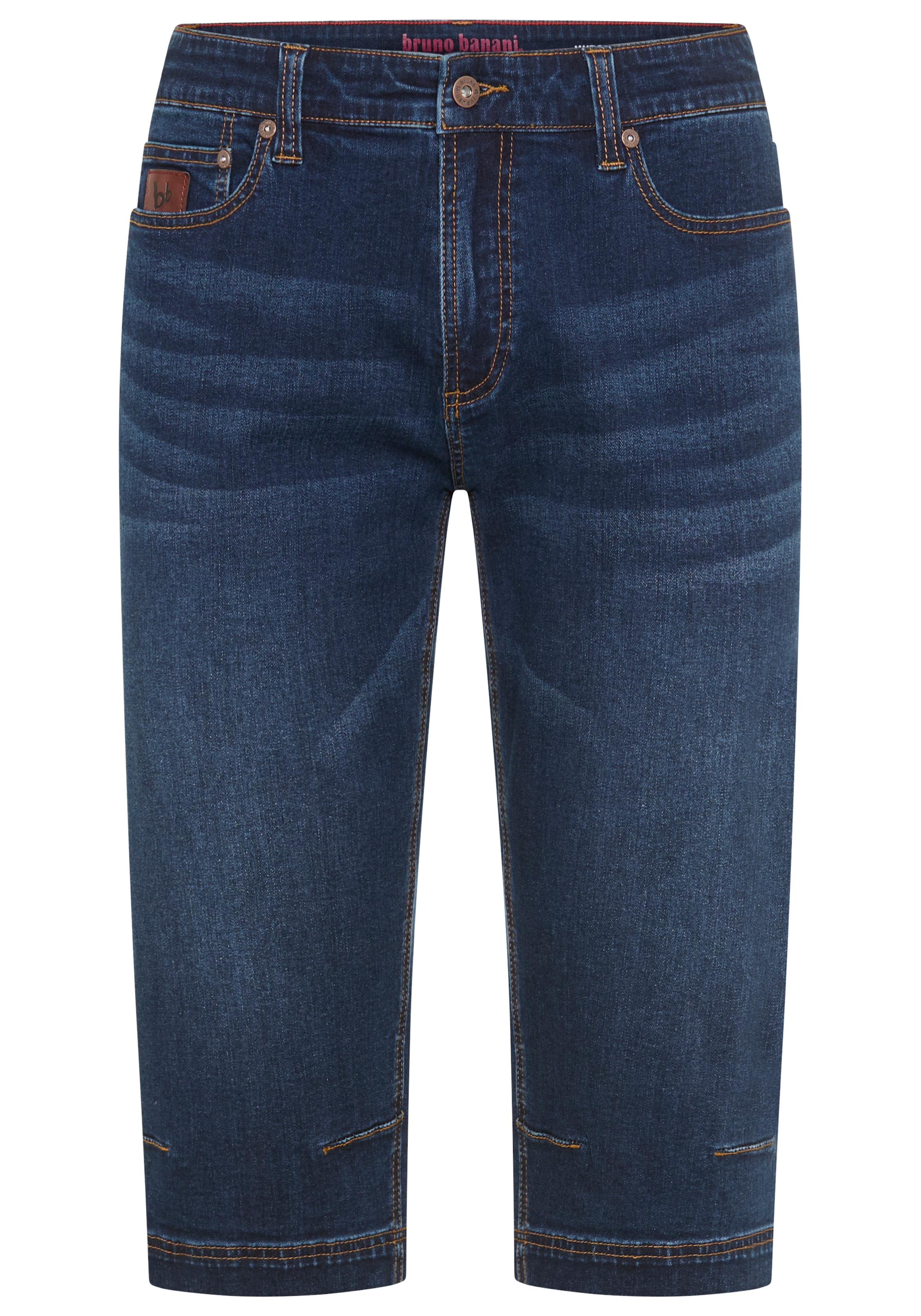 Bruno Banani Jeansbermudas »Hutch-Bermuda« Straight-Fit, normale Leibhöhe, aus elastischem Denim-Material