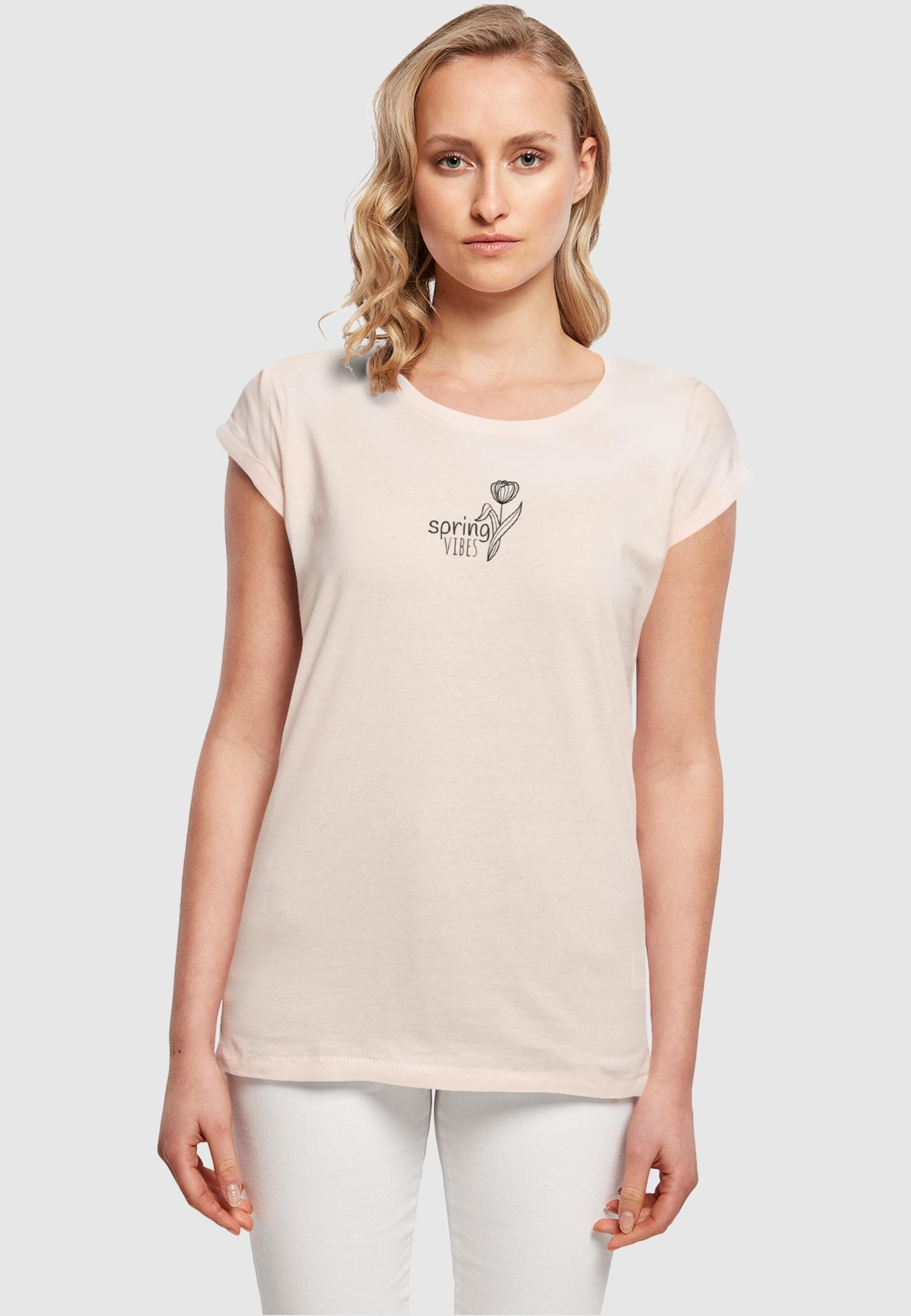 Merchcode T-Shirt »Merchcode Damen Ladies Spring - Vibes T-Shirt«, (1 tlg.)