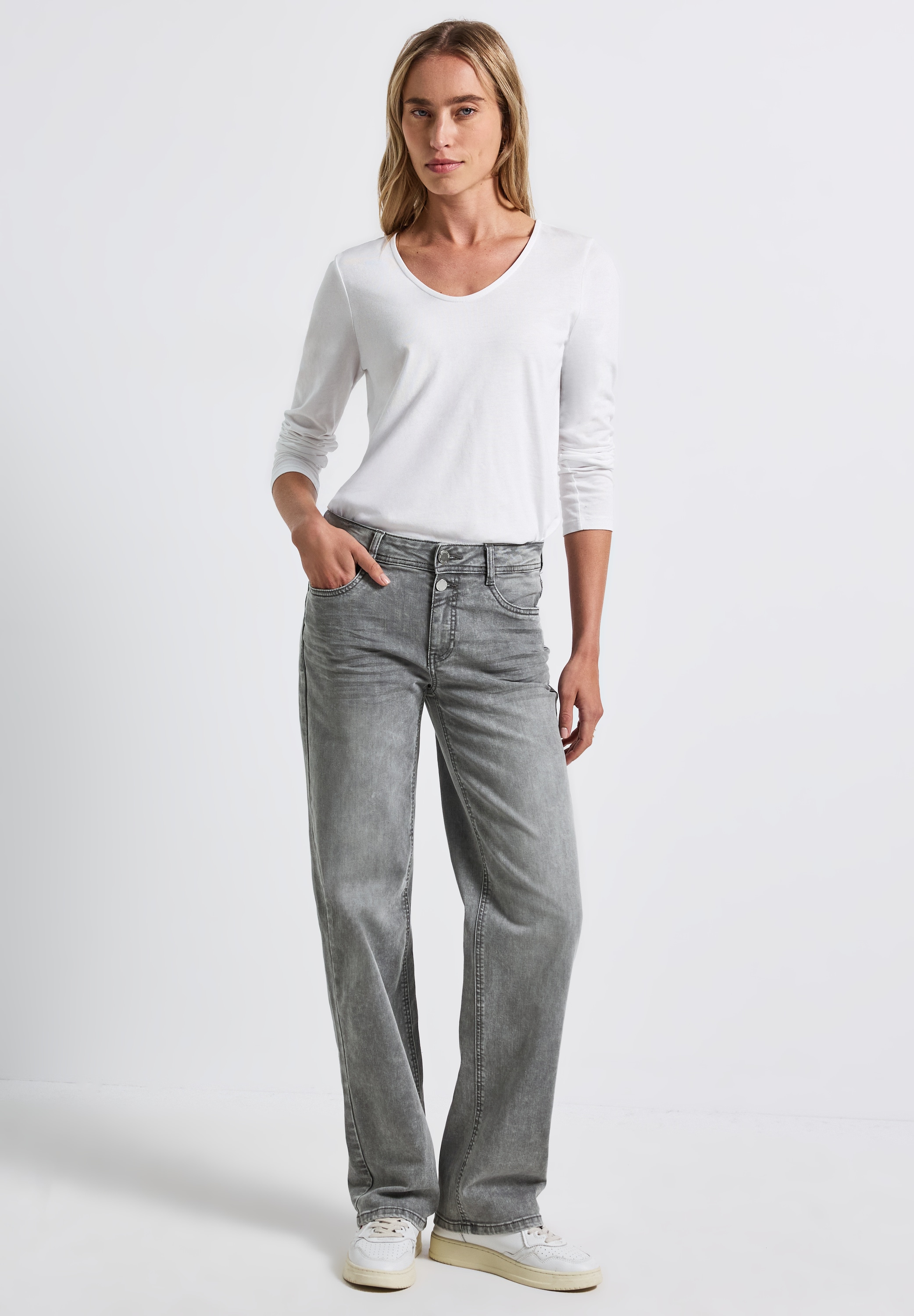 STREET ONE Comfort-fit-Jeans, Middle Waist