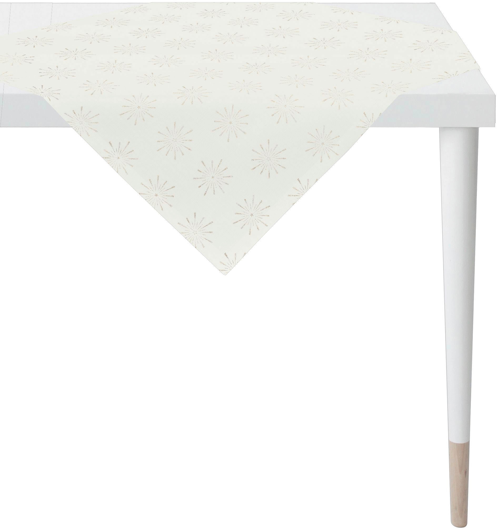 APELT Mitteldecke "6302 CHRISTMAS GLAM, Weihnachtsdeko, Weihnachten" Lurex-Jacquardgewebe