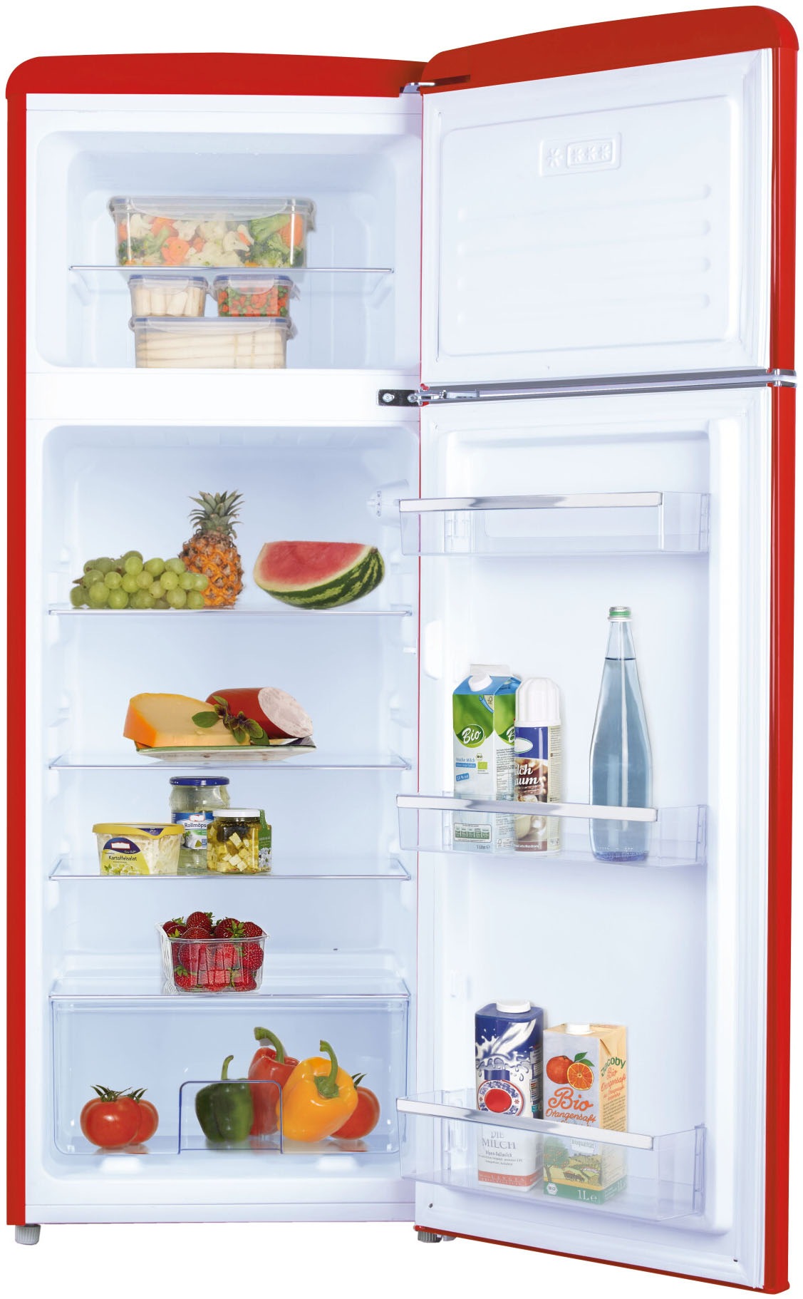 Amica Kühl-/Gefrierkombination "DTR 374 190 R" 144 cm hoch 55 cm breit günstig online kaufen