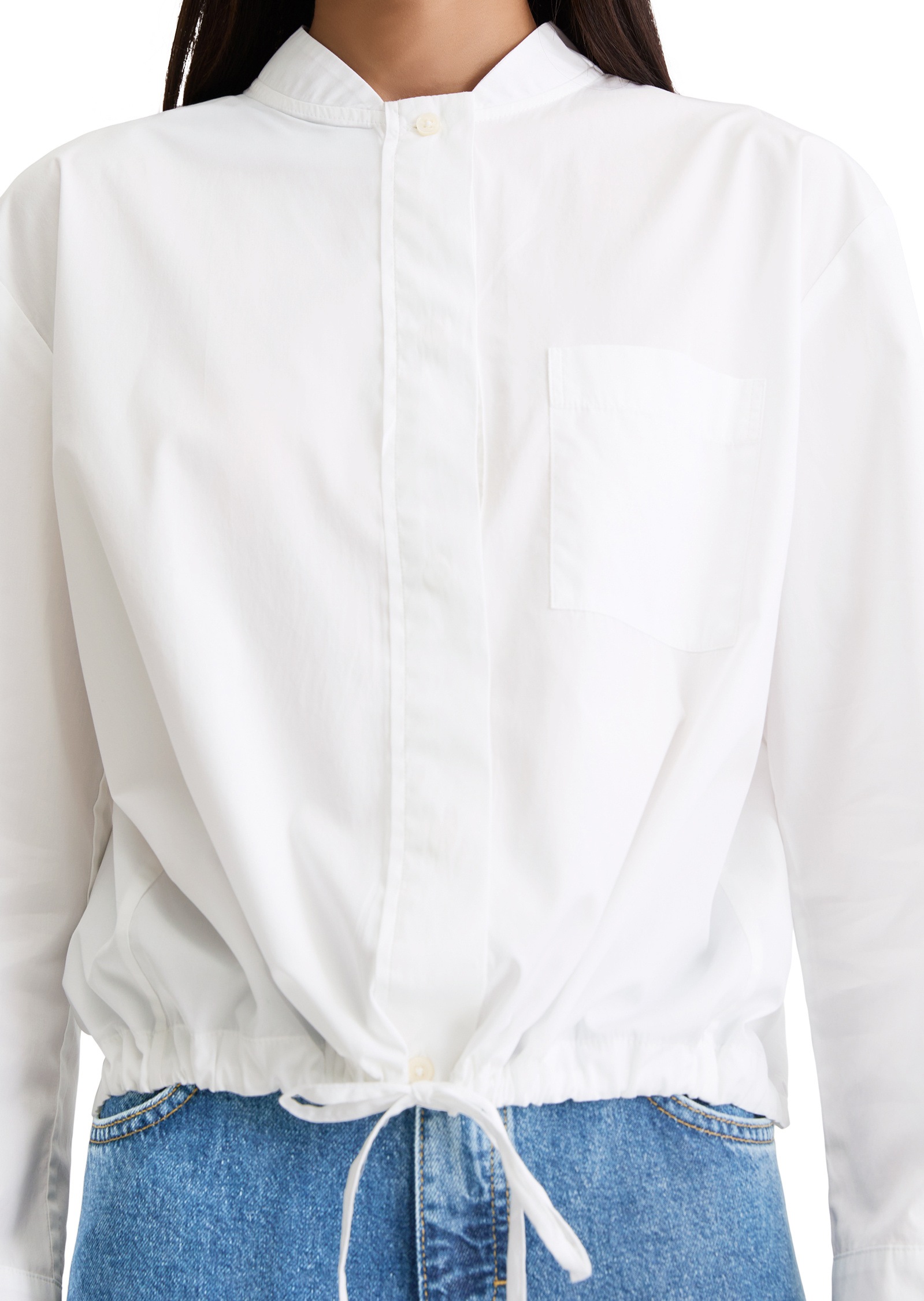 Marc O'Polo Langarmbluse »im Blouson-Stil«