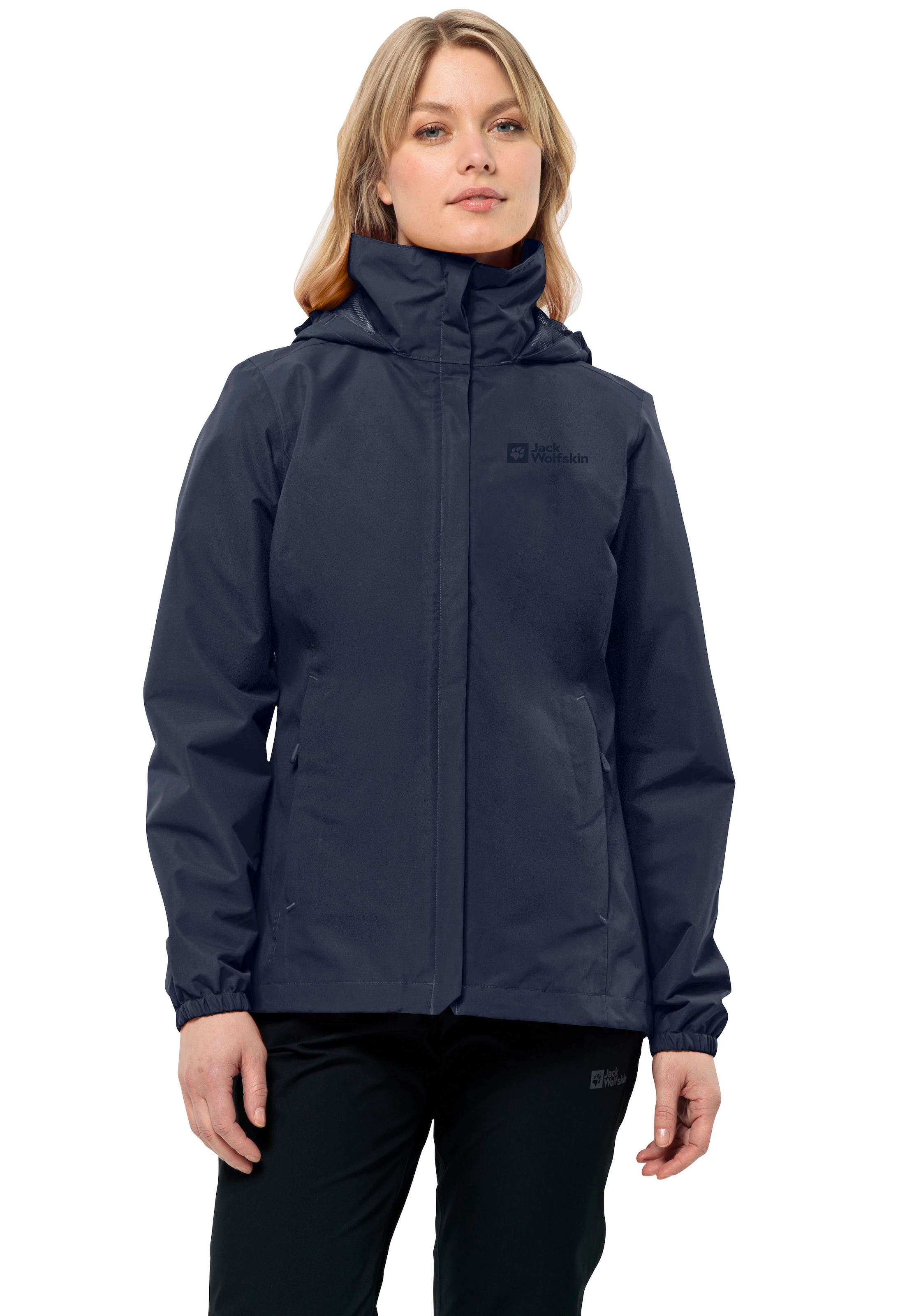 Jack Wolfskin Funktionsjacke "STORMY POINT 2L JKT W", mit Kapuze, mit verst günstig online kaufen