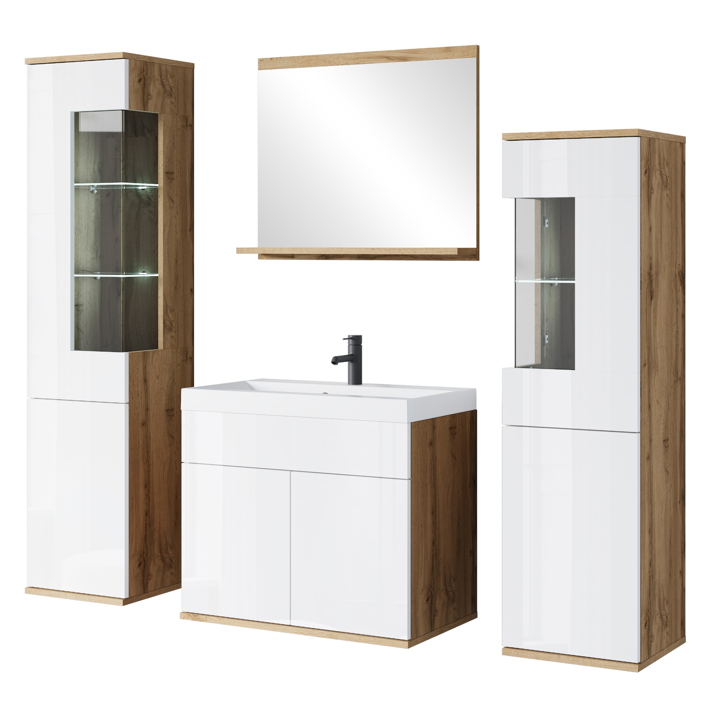INOSIGN Badmöbel-Set "Kenia", (Set, 5 St.), Modernes Badmöbel-Set mit viel günstig online kaufen