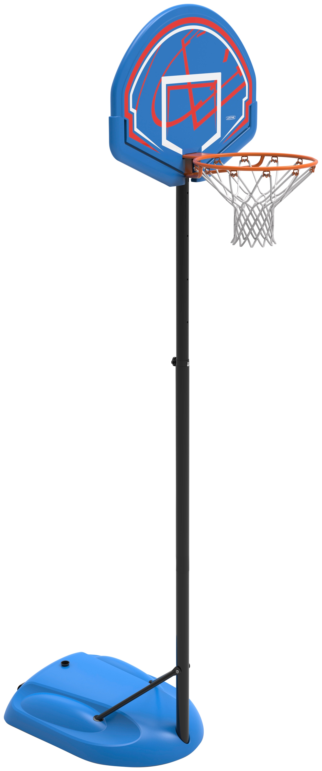 50NRTH Basketballkorb »Nebraska«, höhenverstellbar blau