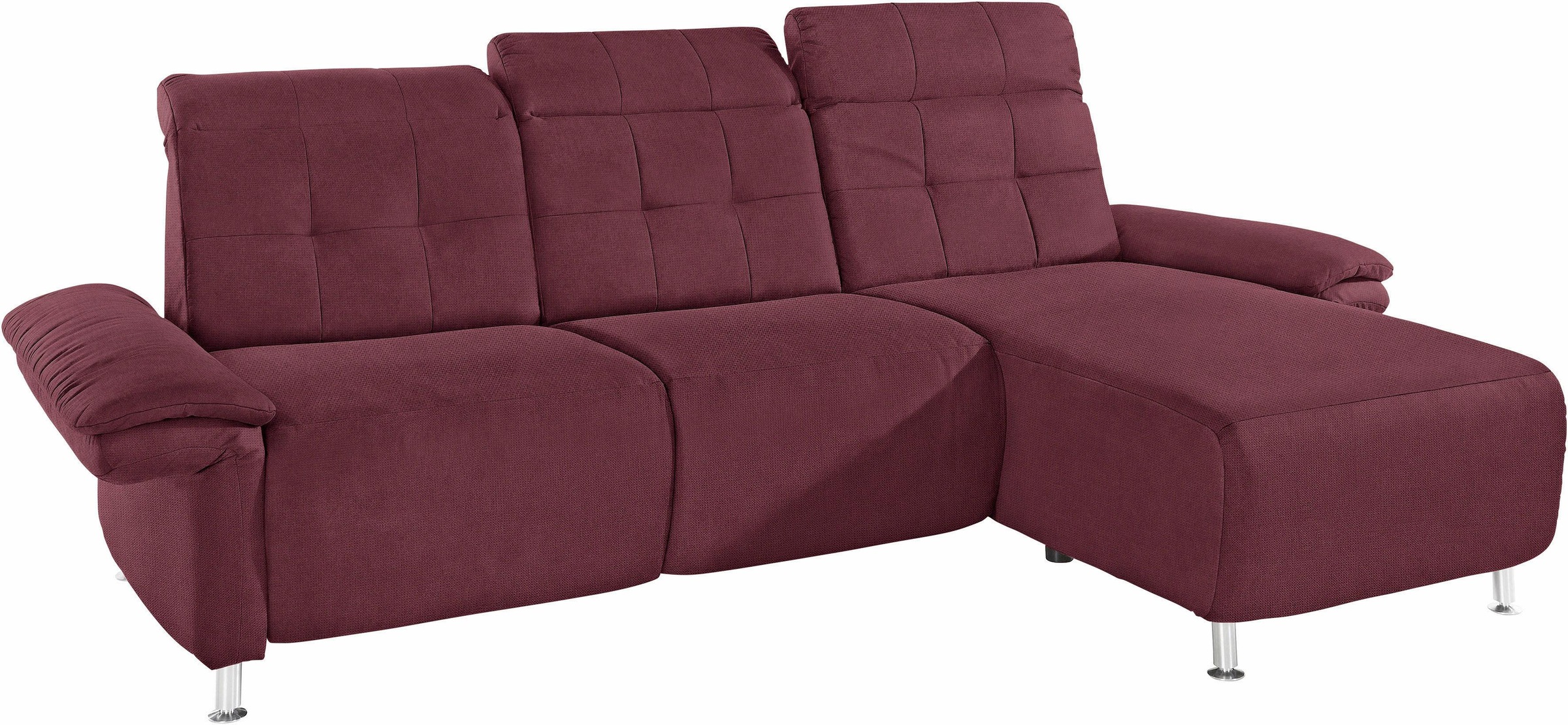 Home affaire Ecksofa "Manhattan L-Form" 2 Sitze mit elektrischer Relaxfunkt günstig online kaufen