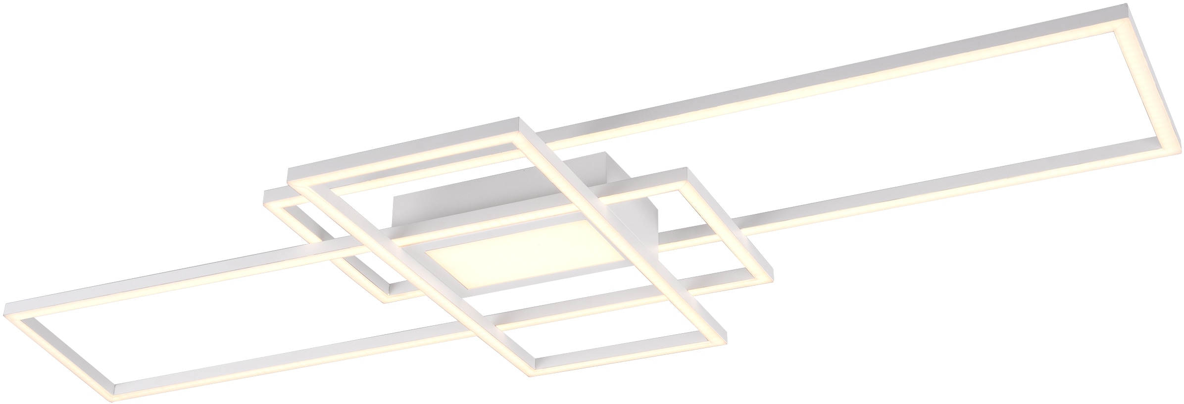 TRIO Leuchten LED Deckenleuchte »MILA«, Leuchtmittel LED-Board | LED fest integriert, Deckenlampe inkl. Fernbedienung, dimmbar, 3000 - 6500K, 105xx42x6,5 cm