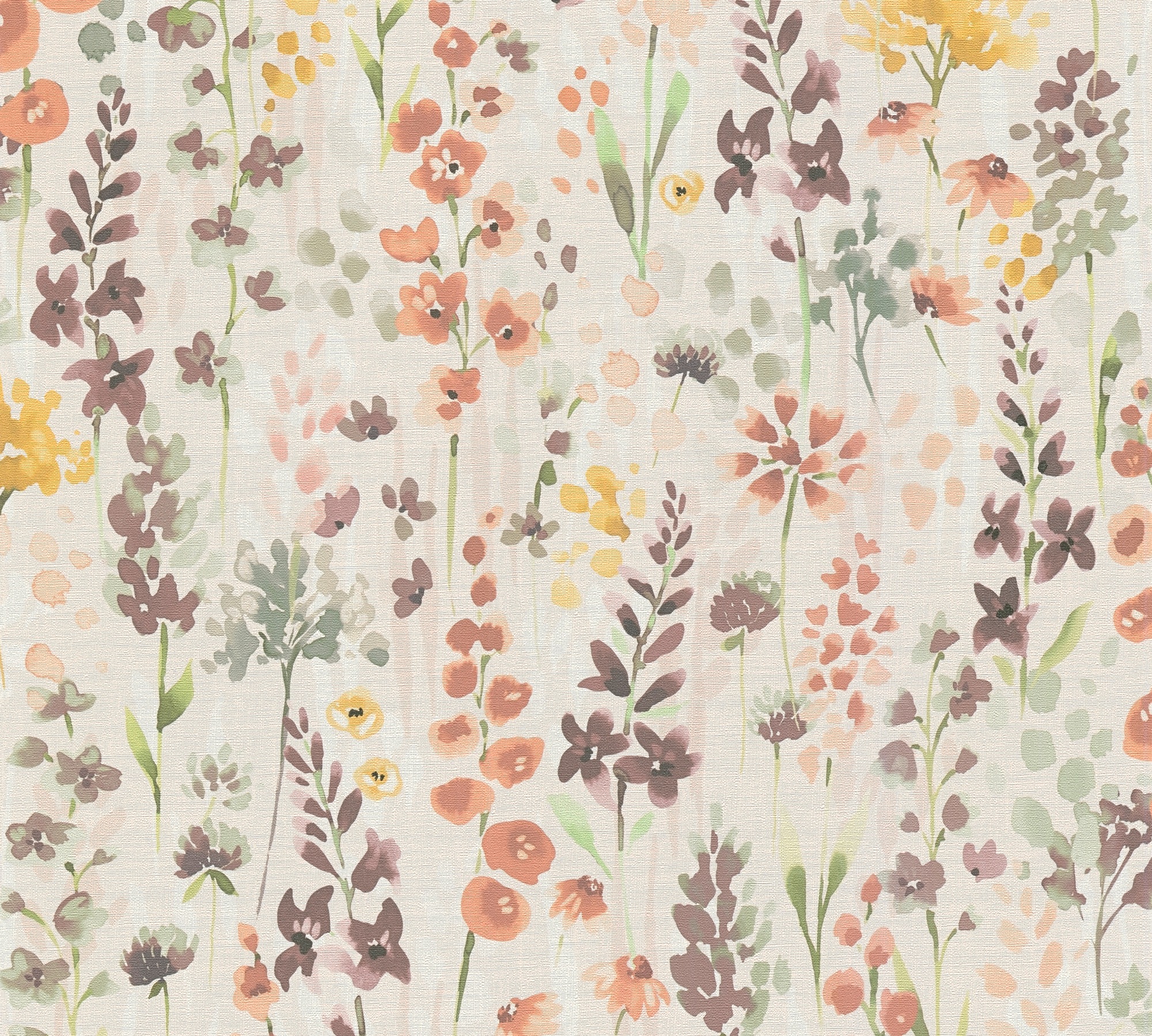 A.S. Création Vliestapete »Aquarell Dreams Blümchen-Tapete Mustertapete Blumen Blumen«, matt, Vliestapete Blumen für Schlafzimmer Küche Wohnzimmer Blümchen Design