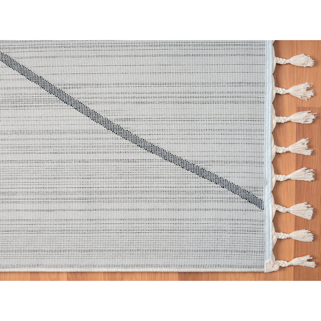 Myflair Möbel & Accessoires Hochflor-Teppich »Moroccan Signature«, rechteckig, modern, marokkanisches Design, Rauten Muster, weich, mit Fransen