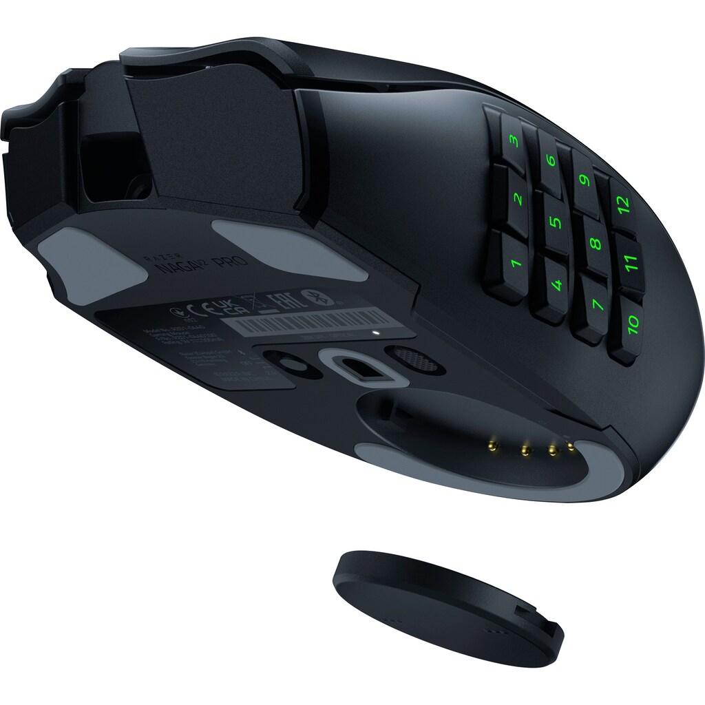 RAZER Gaming-Maus »Naga V2 Pro«, Bluetooth-RF Wireless-kabelgebunden