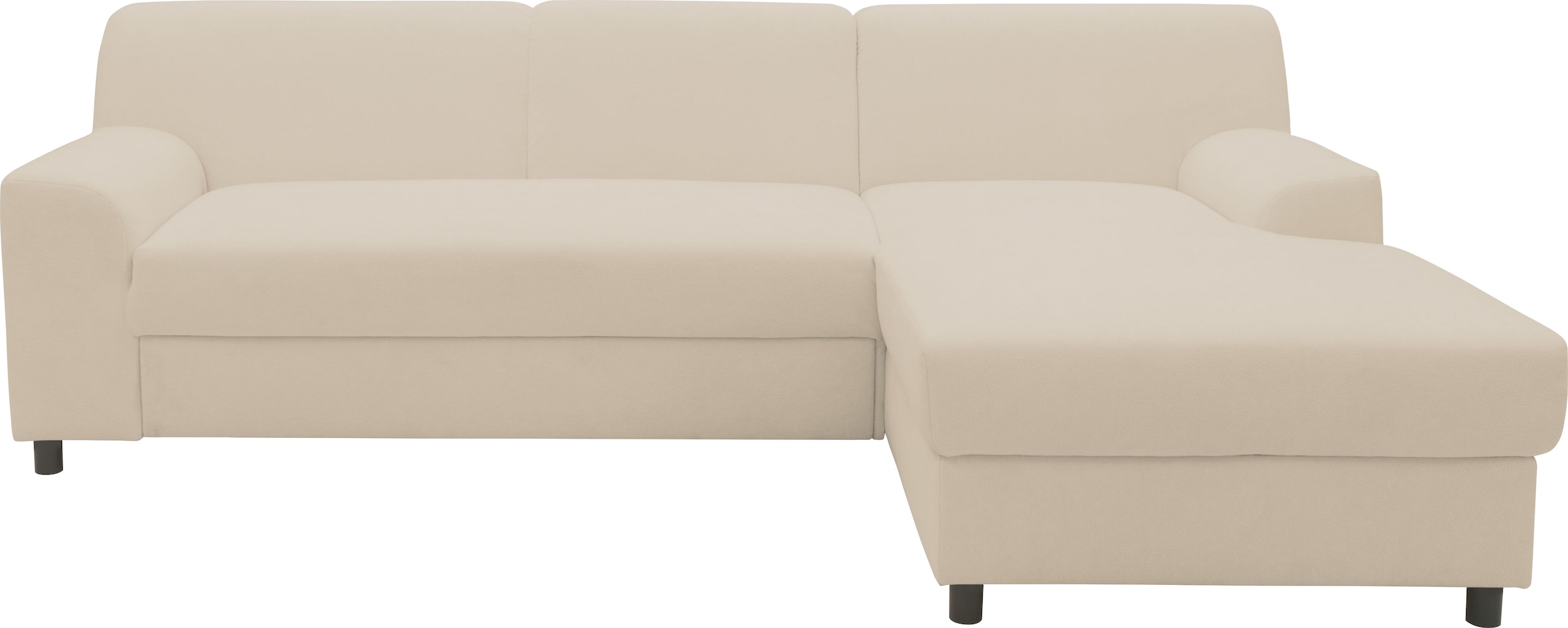 INOSIGN Ecksofa »Turah 2, L-Form, in Cord u. wasserabweisender Microfaser, Federkern«, B/T/H: 241/146/79 cm, incl. Zierkissen, wahlweise mit Bettfunktion