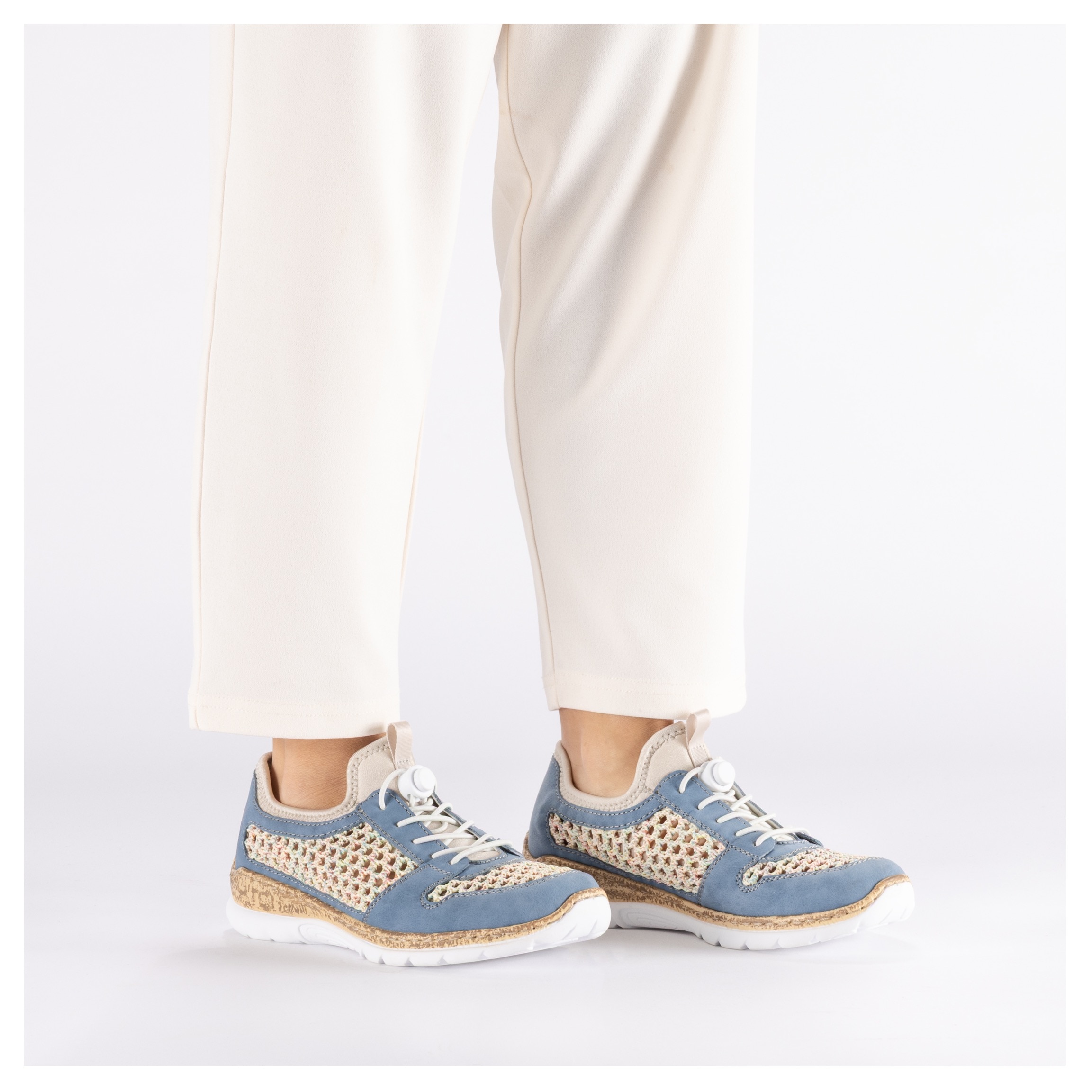 Rieker Slip-On Sneaker  Slipper, Freizeitsneaker, Halbschuh mit Schnellverschluss