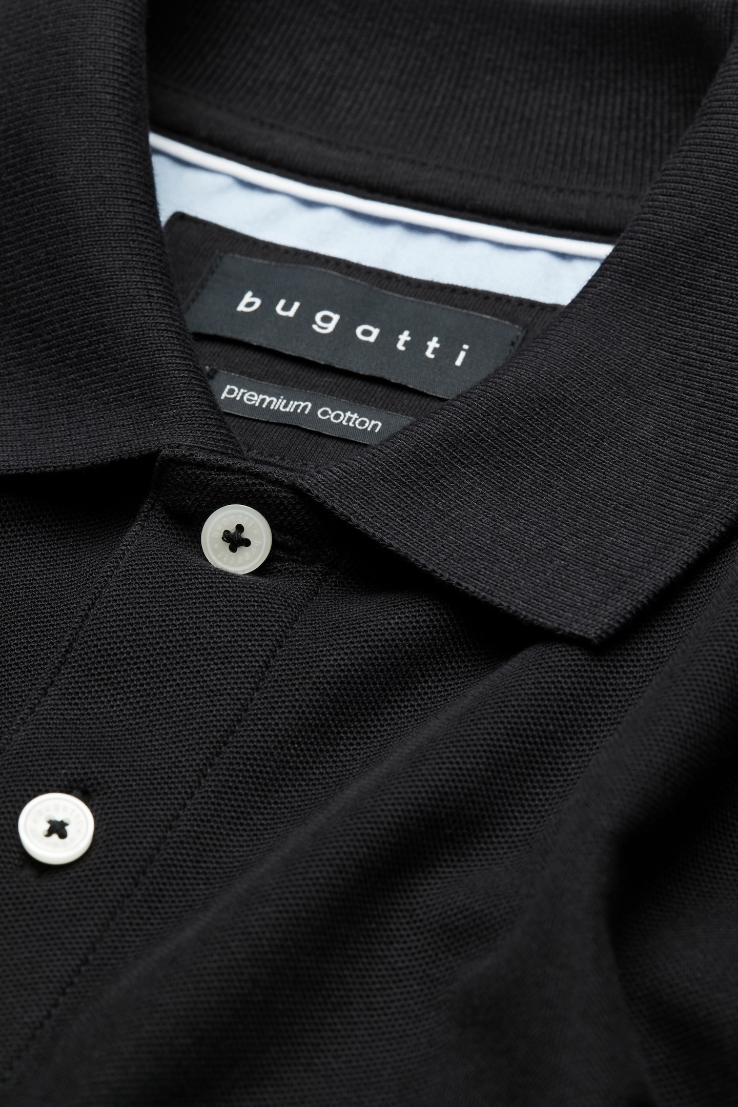 bugatti Poloshirt, mit körpernaher Passform