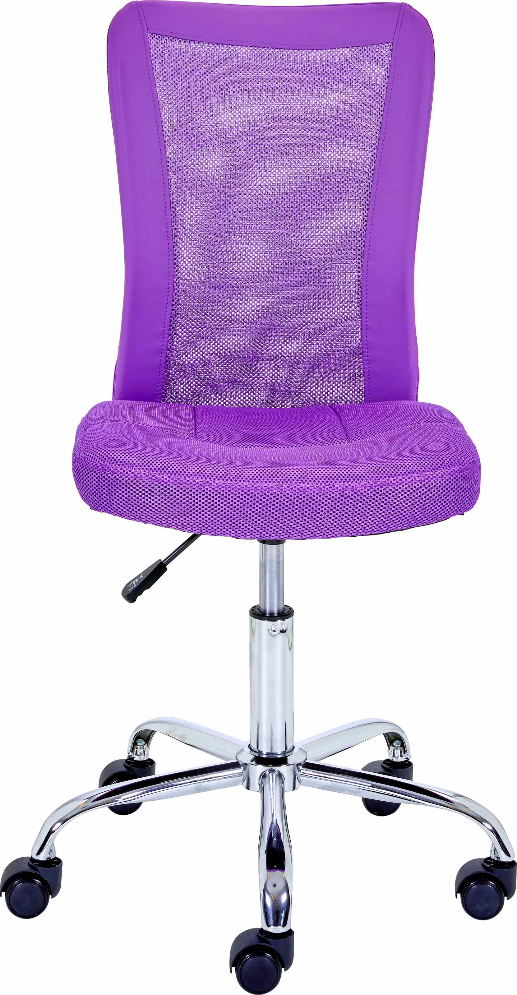 Inter Link Bürostuhl "Bonnie, Kinderdrehstuhl aus Mesh, ergonomisch, höhenverstellbar" () Kinderbürostuhl mit rollen, Drehstuhl 360 drehbar, in bunten Farben
