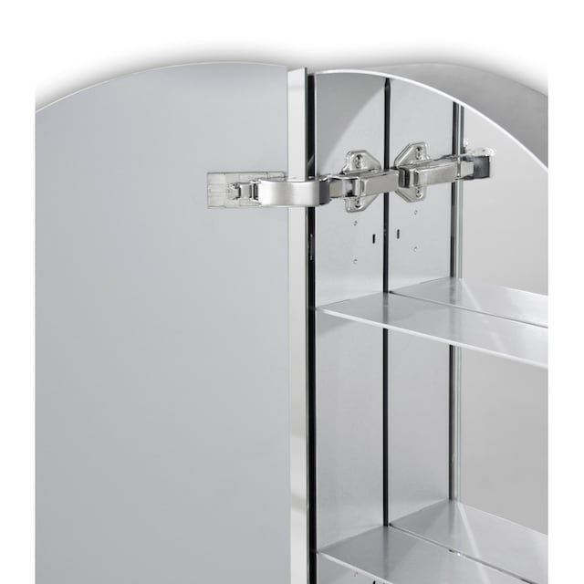 Talos Badezimmerspiegelschrank, Ø: 60 cm, LED-Beleuchtung, aus Aluminium  und Echtglas, IP24 bestellen | BAUR