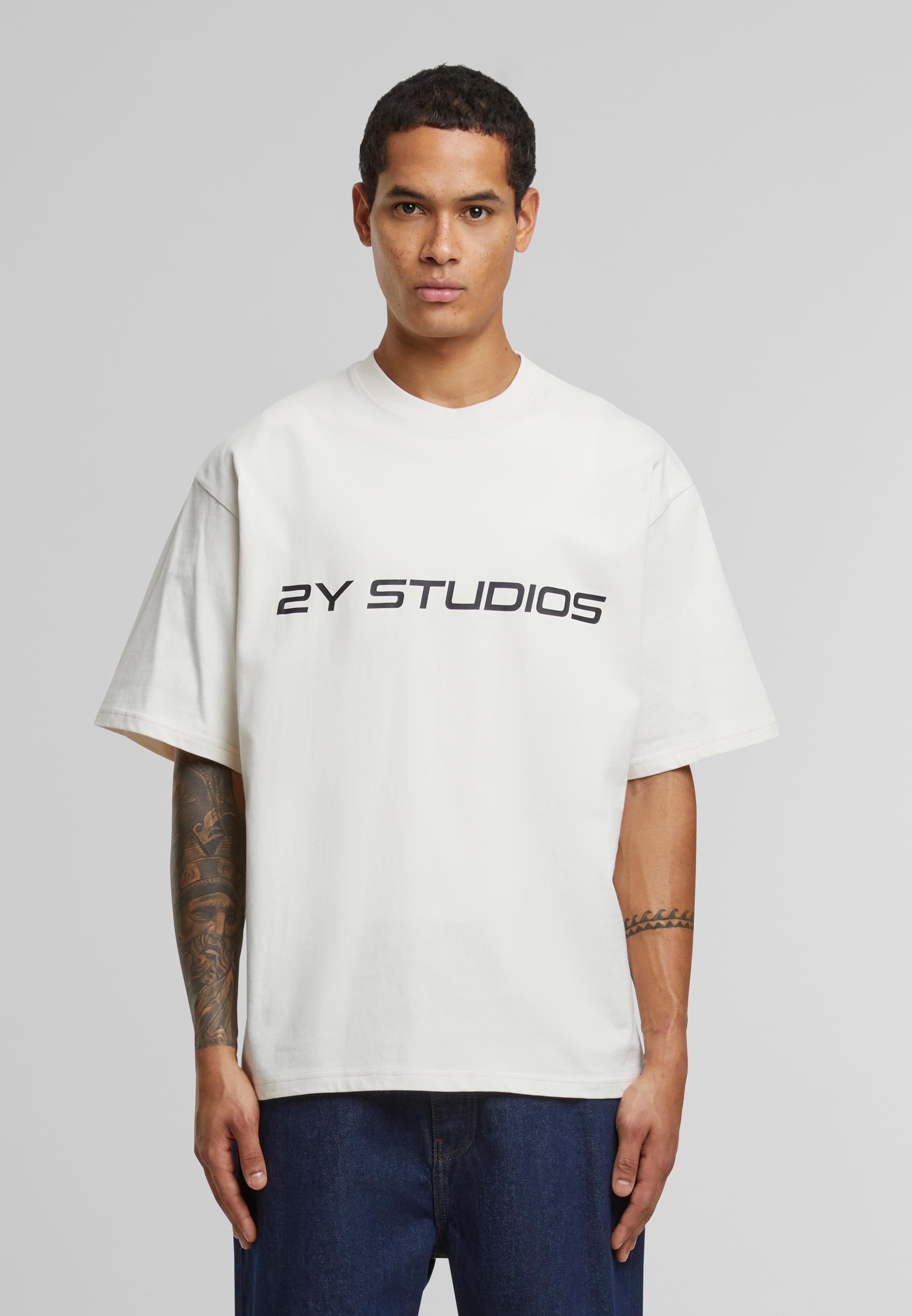 2Y Studios T-Shirt »2Y Studios Herren Logo Oversize Tee«, (1 tlg.)
