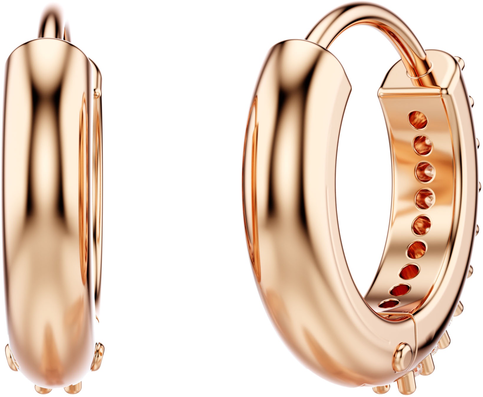 Swarovski Paar Creolen »Schmuck Geschenk Matrix Ohrringe«, mit Swarovski® Zirkonia (synth.)