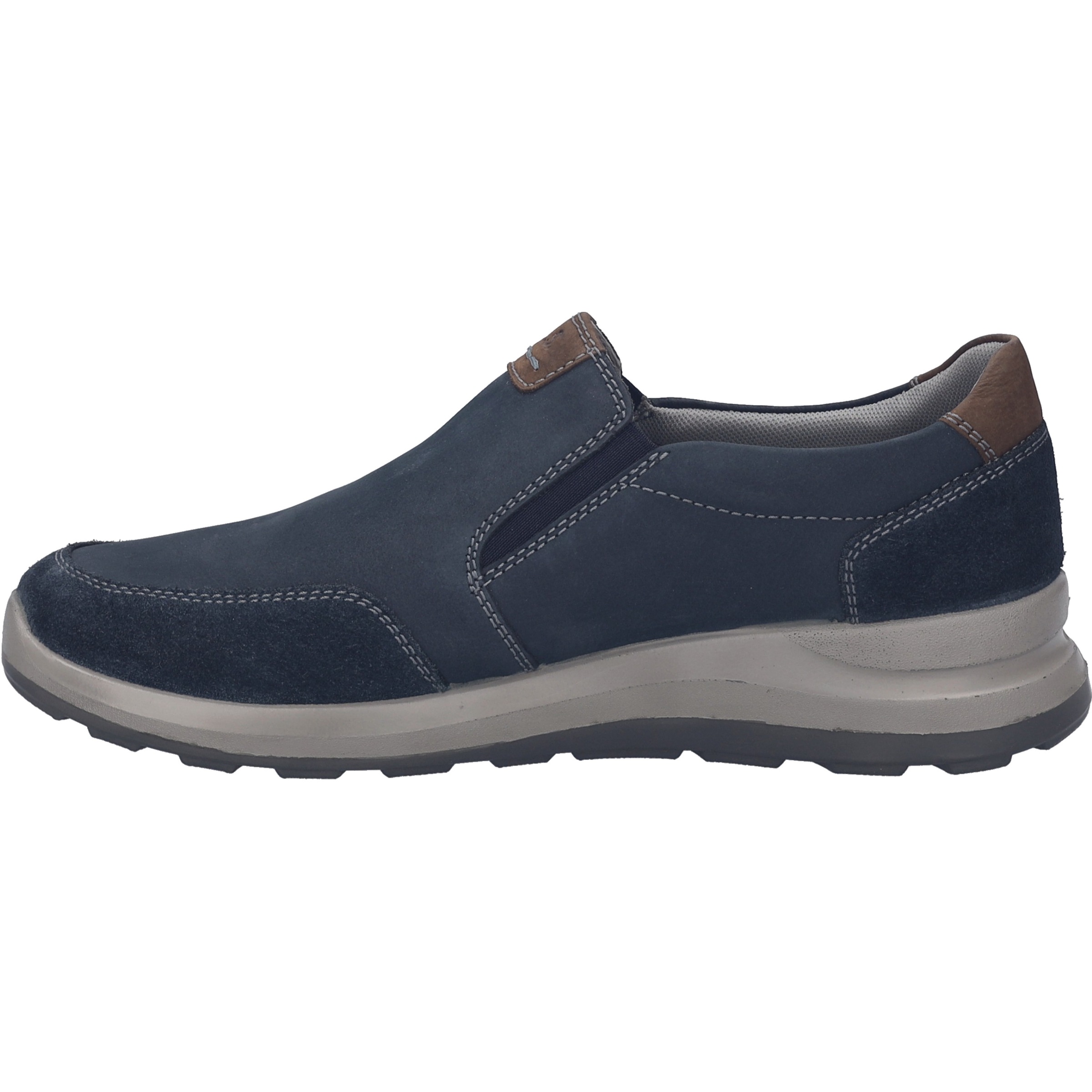 Slipper JOSEF SEIBEL "Marley 52, indigo-kombi", Herren, Gr. 43, blau (indigo, kombi), Obermaterial: 100% Rindsleder Leather cow., Schuhe Slipper 5