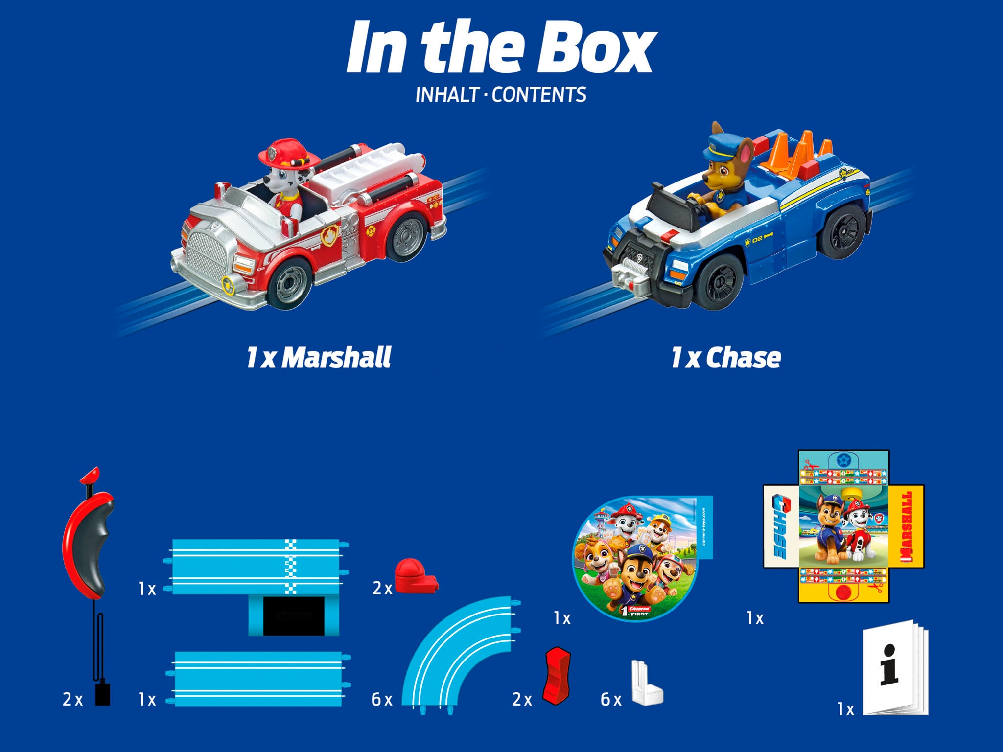 Carrera® Autorennbahn »Carrera First, Paw Patrol - On the Track«