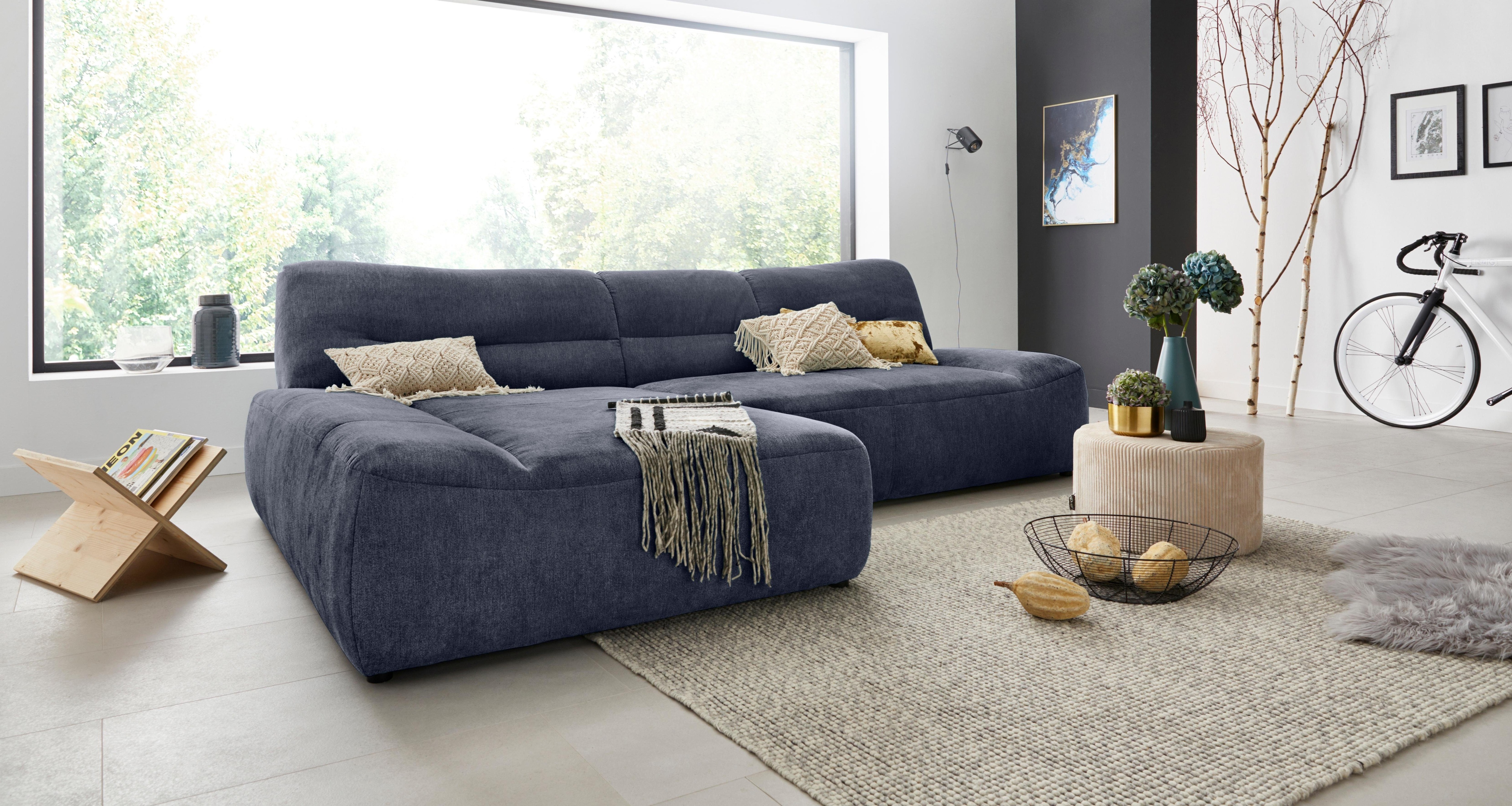 Thumbnail - DOMO collection Ecksofa "Cesena moderne Polsterecke mit flachen Armlehnen, L-Form", fester Sitzkomfort, frei im Raum ste...