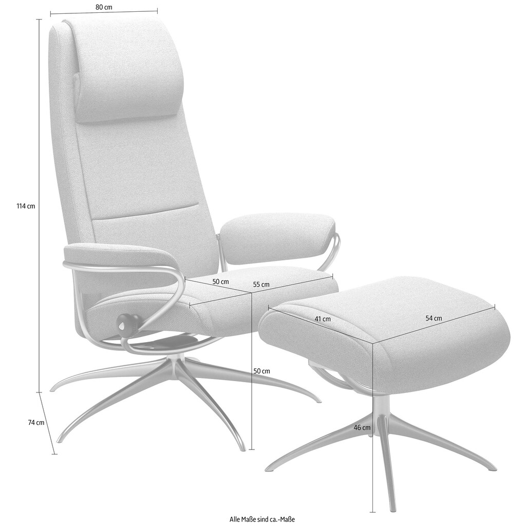 Stressless® Relaxsessel »Paris«, (Set, Relaxsessel mit Hocker)