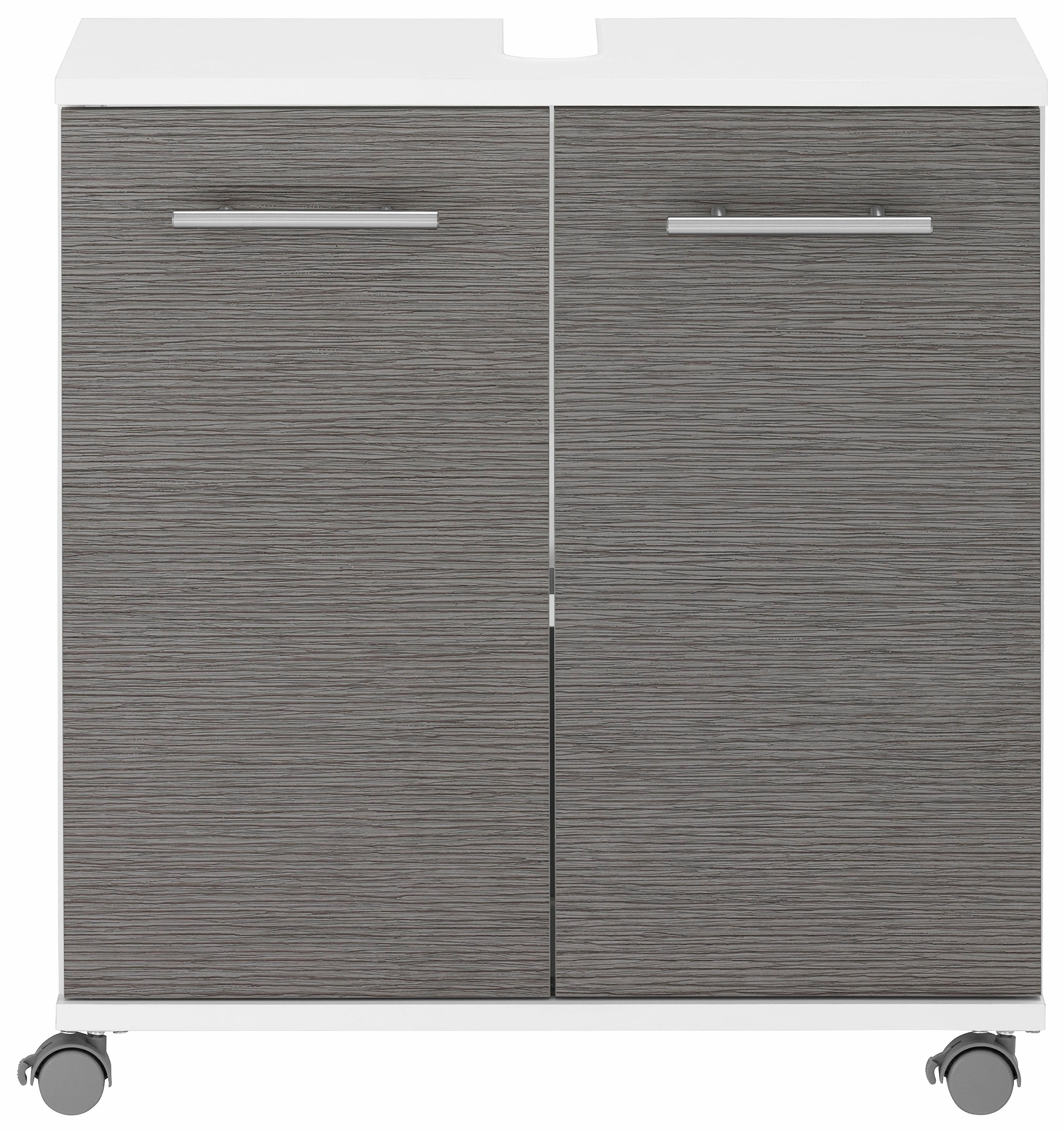Schildmeyer Waschbeckenunterschrank »Palermo«, Breite 60 cm, Metallgriffe, verstellbarer  Einlegeboden, auf Rollen kaufen | BAUR