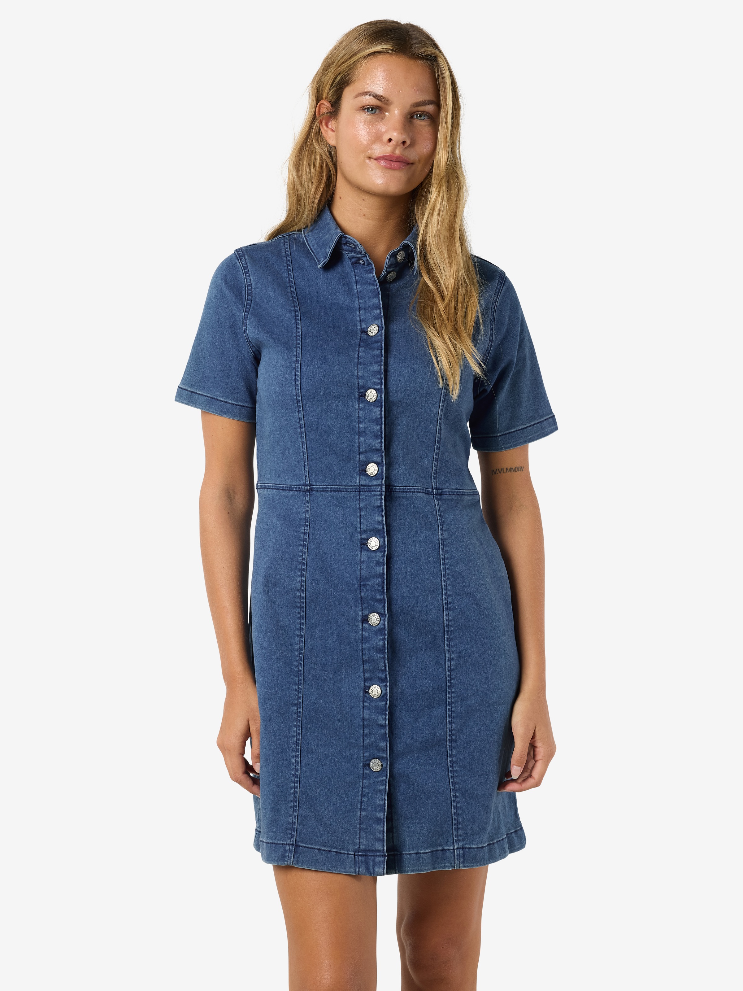 Noisy may Jeanskleid "NMNISA S/S SLIM DENIM DRESS VI534MB NOOS" günstig online kaufen