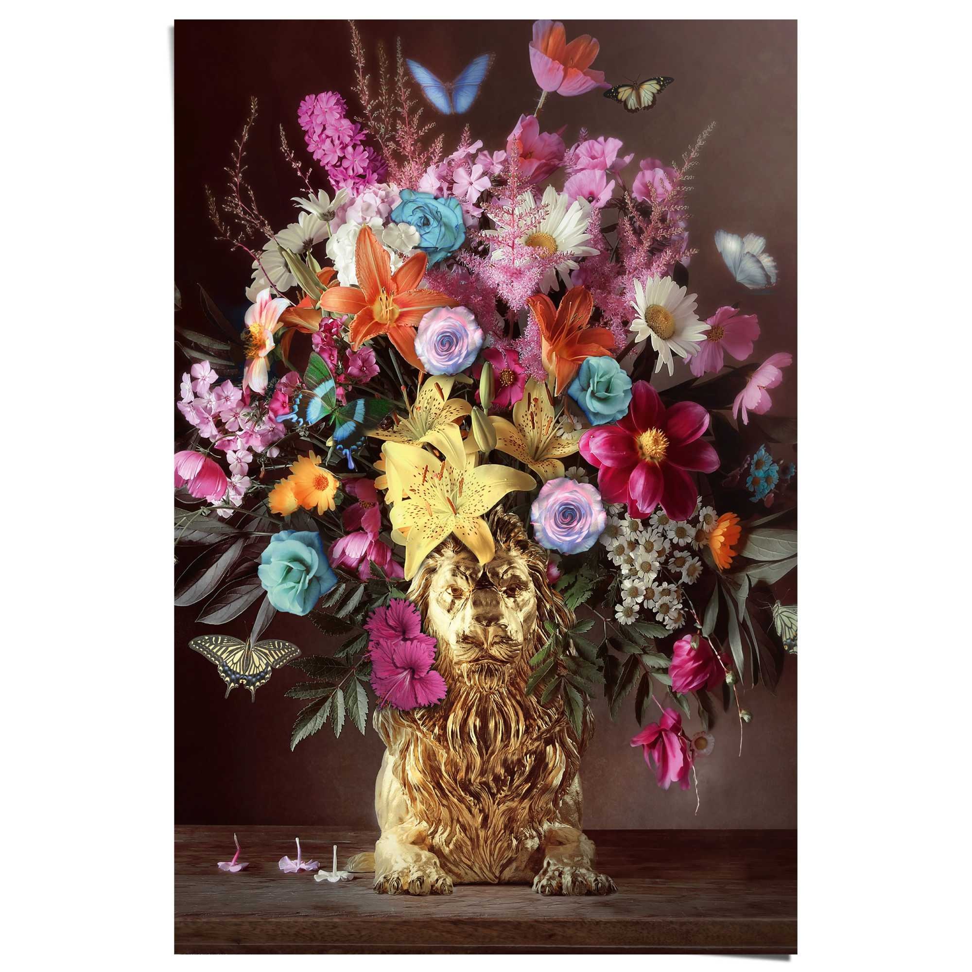 Reinders Poster "Lion Vase" günstig online kaufen