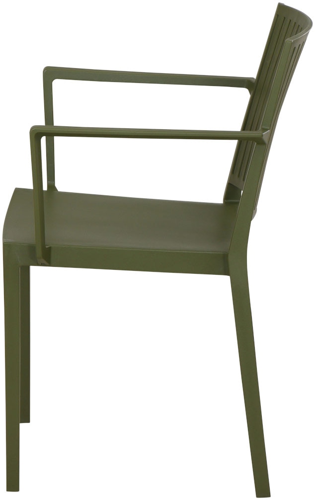 Siena Garden Gartensessel »Lane 2er Set Stapelsessel olive« Set, 2 Stk. tlg. Gestell, Polypropylen/Glasfaser