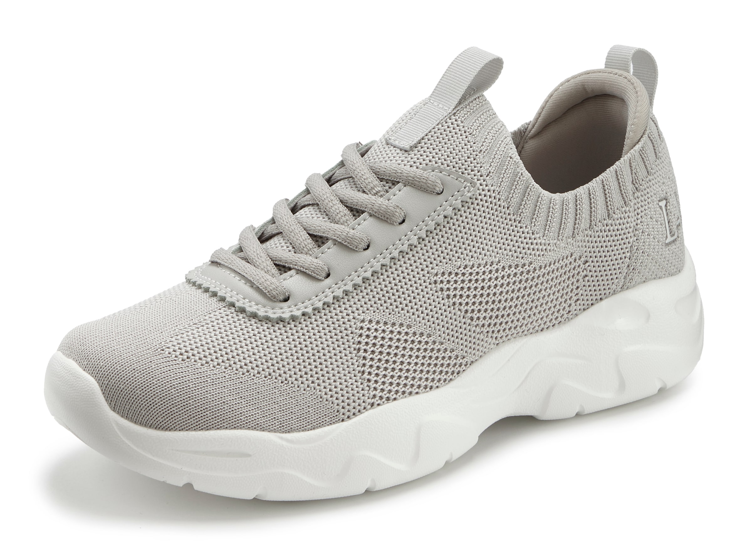 LASCANA ACTIVE Sneaker, ultraleicht und bequem zum Reinschlüpfen mit Zierschnürung VEGAN