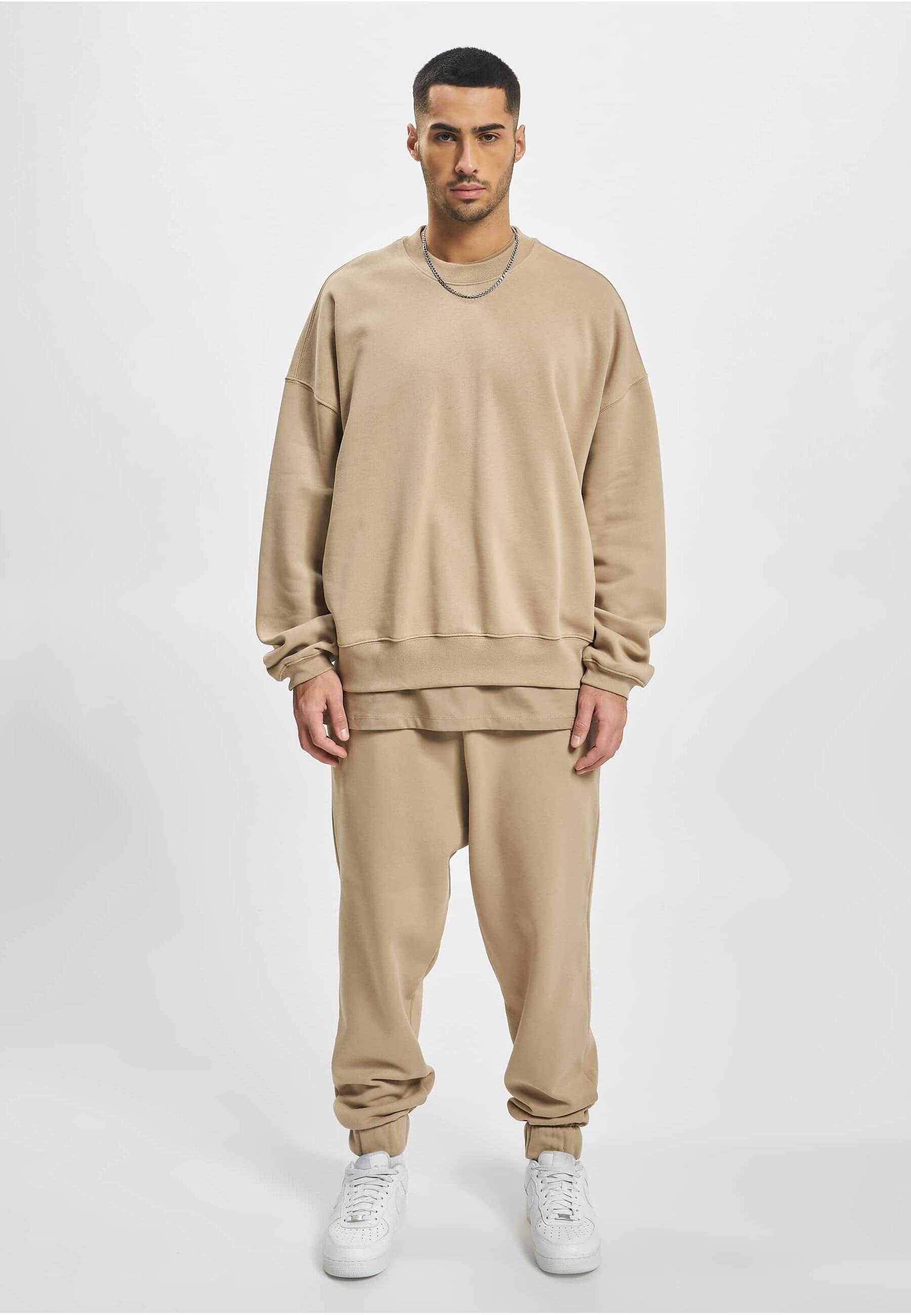 DEF Rundhalspullover »DEF Herren DEF Crewneck«, (1 tlg.)