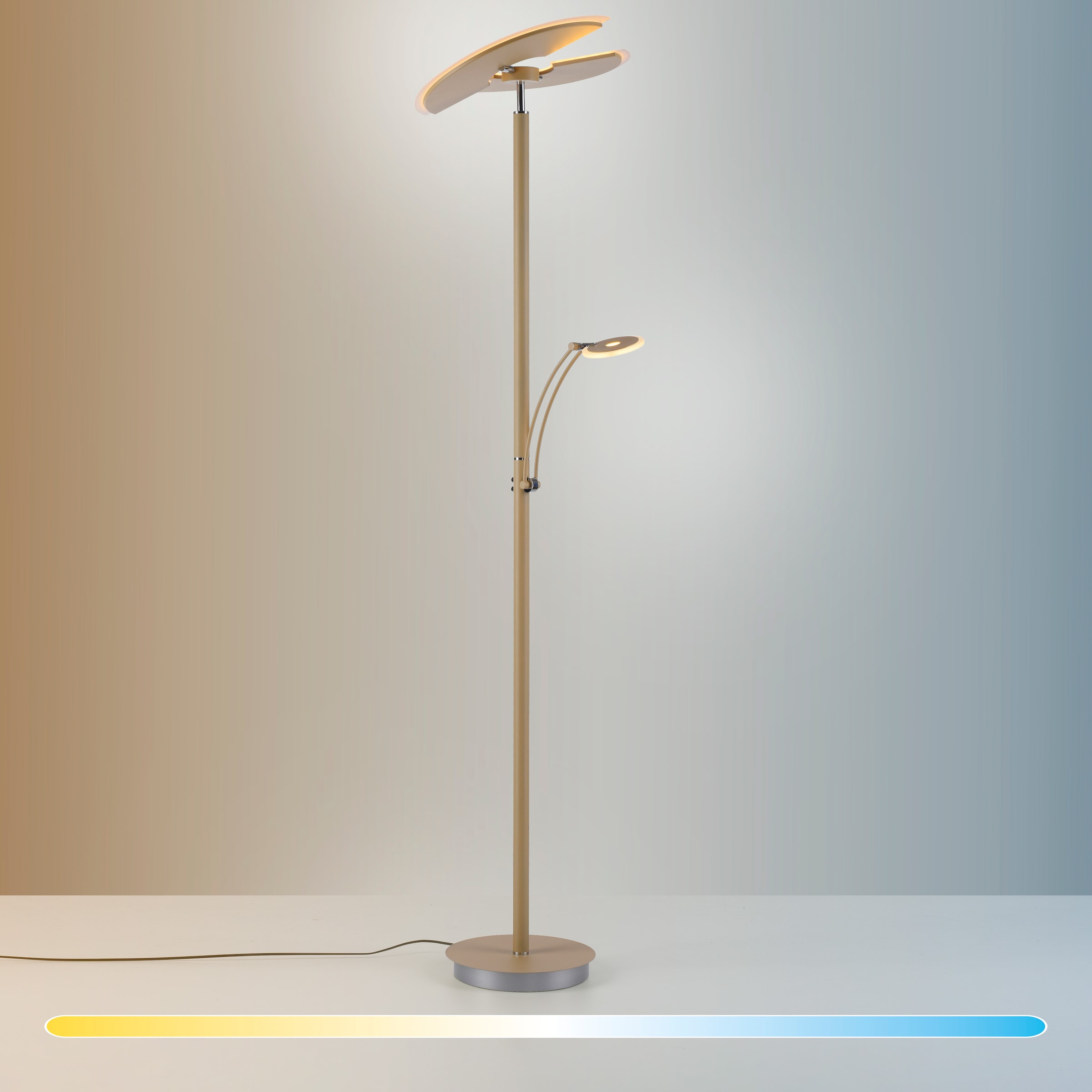 Paul Neuhaus LED Deckenfluter »ARTUR« LED-Board 1 Stk. warmweiß - kaltweiß Tastdimmer, Memoryfunktion, CCT-Farbtemperatursteuerung 2700-5000K