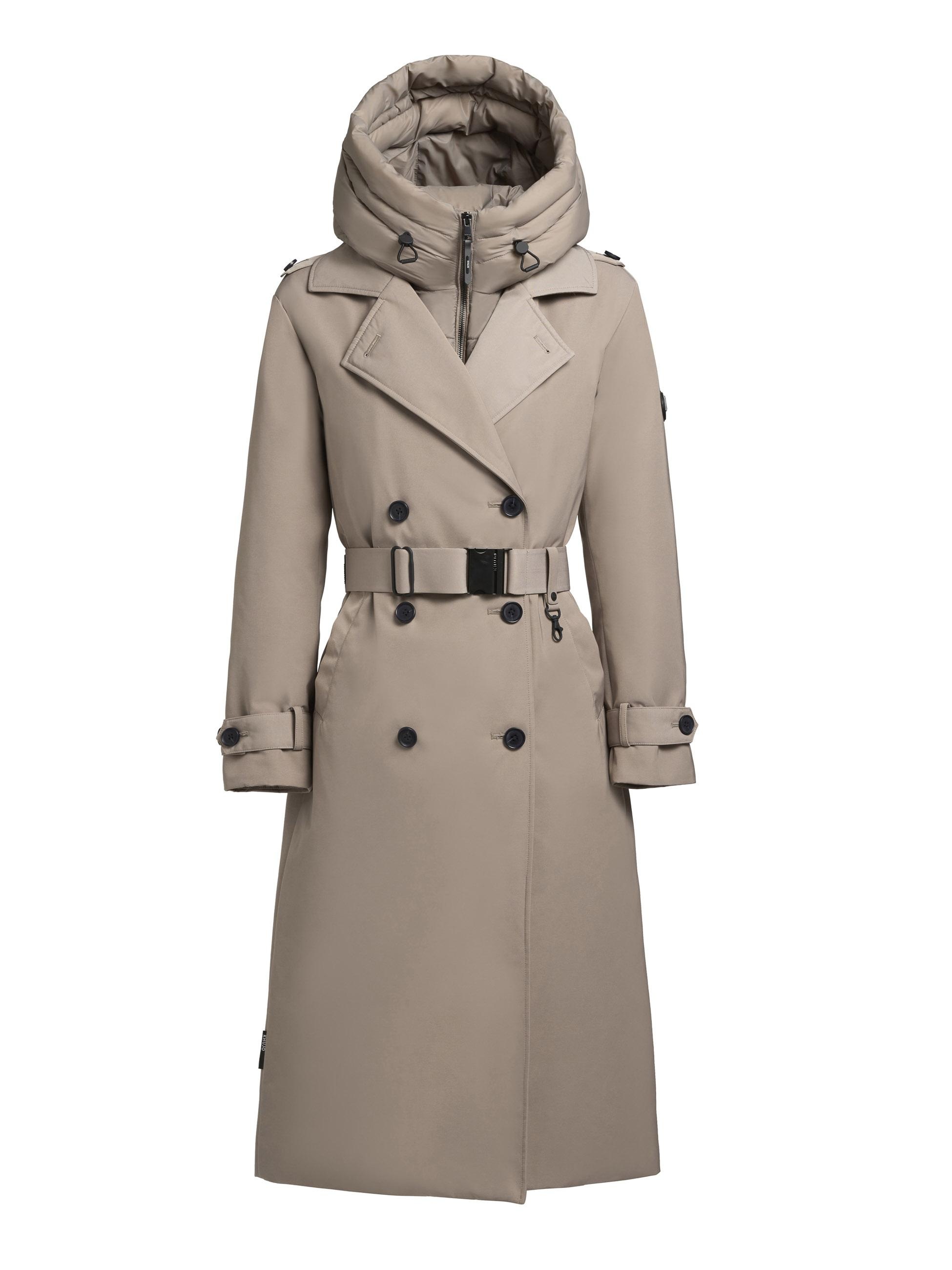 khujo Trenchcoat »Elena«, Warmer Wintermantel mit doppelter Knopfleiste