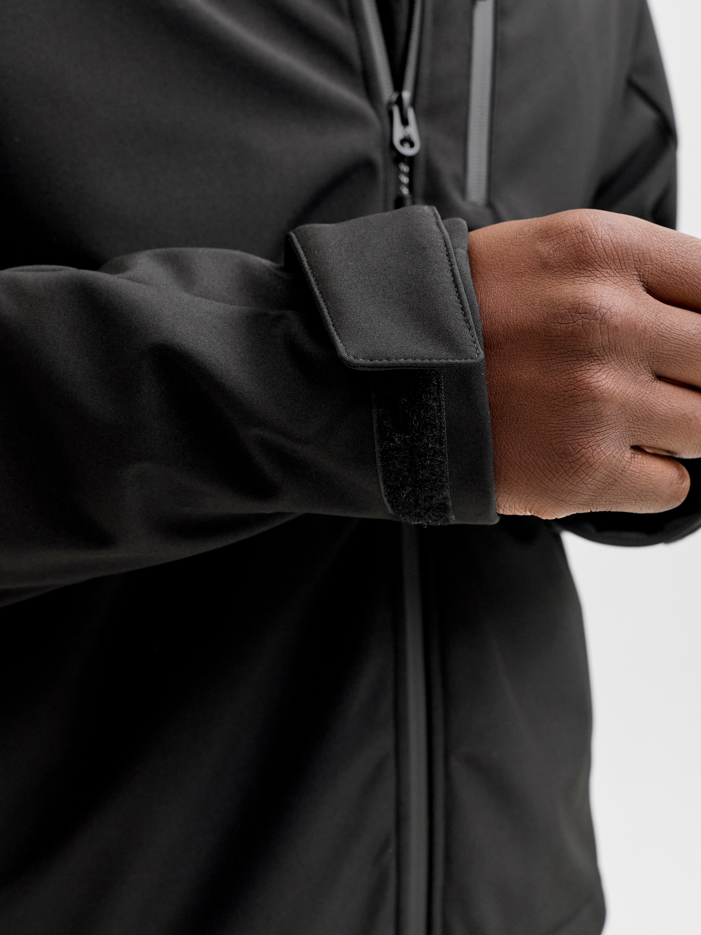 Softshelljacke JACK & JONES "JJNORTH SOFTSHELL JACKET", Herren, Gr. XL, schwarz, Web, Obermaterial: 100% Polyester, unifarben, regular fit hüftlang, mit Riegel, Jacken Softshelljacke 2