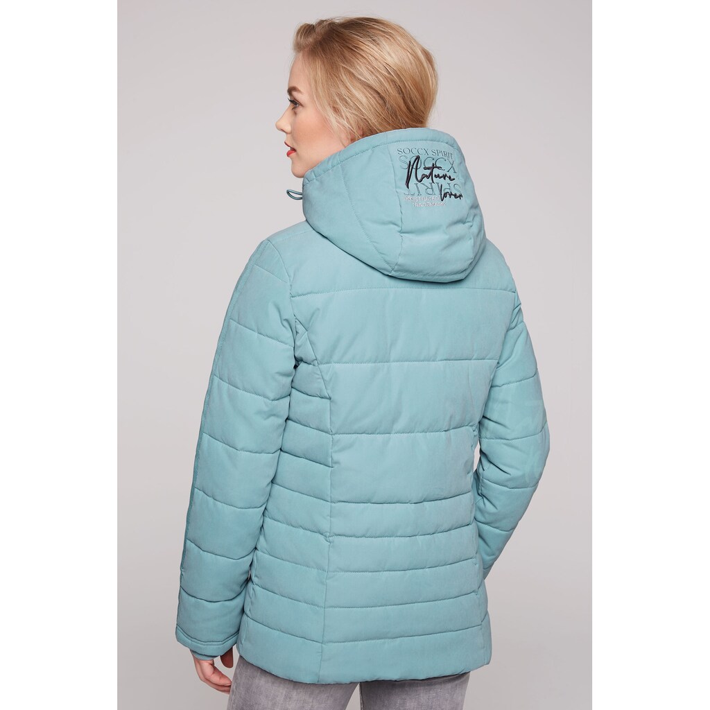 SOCCX Winterjacke, mit Kapuze